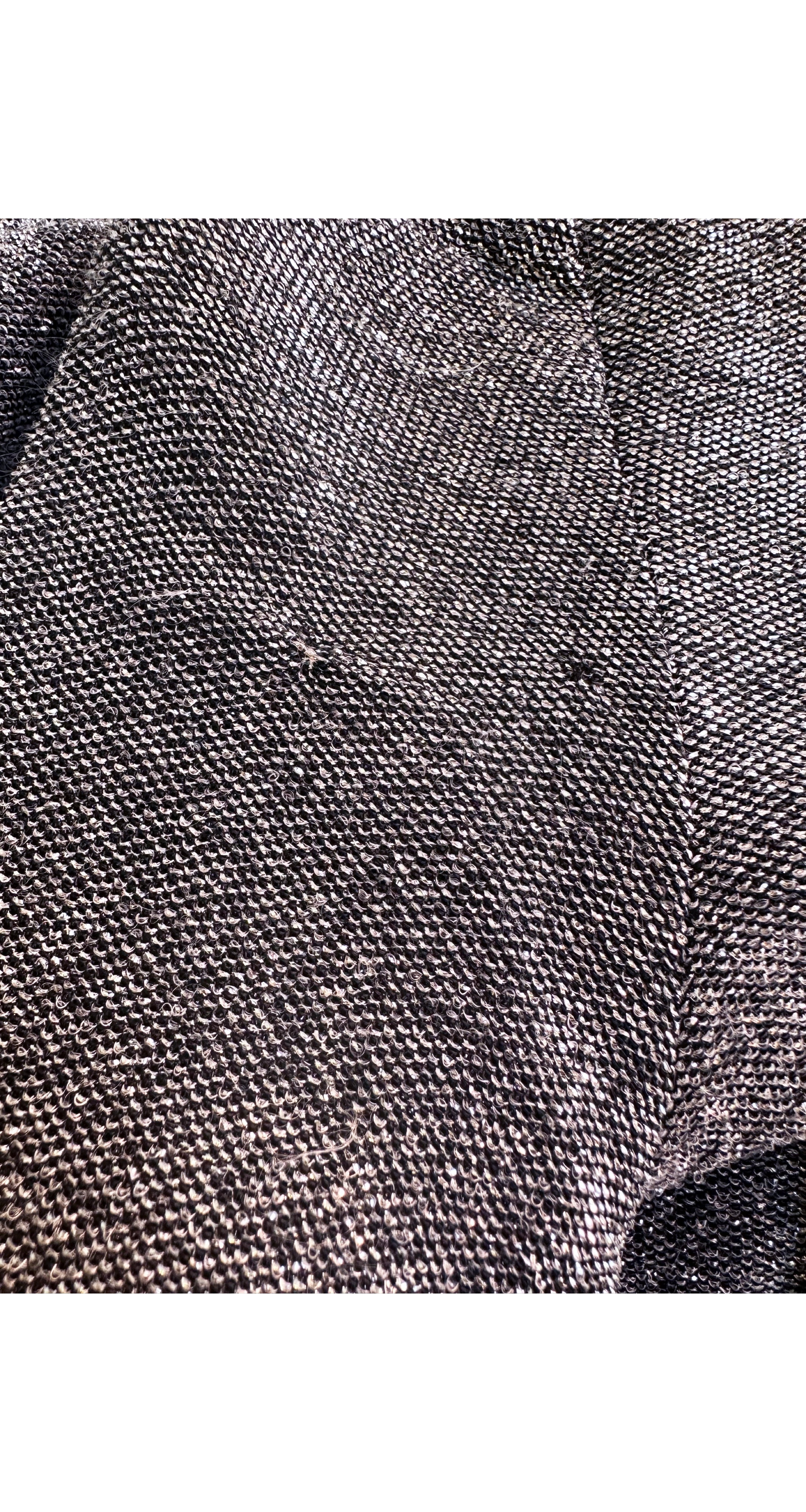 1960s Space Age Silver Zip-Up Jumpsuit