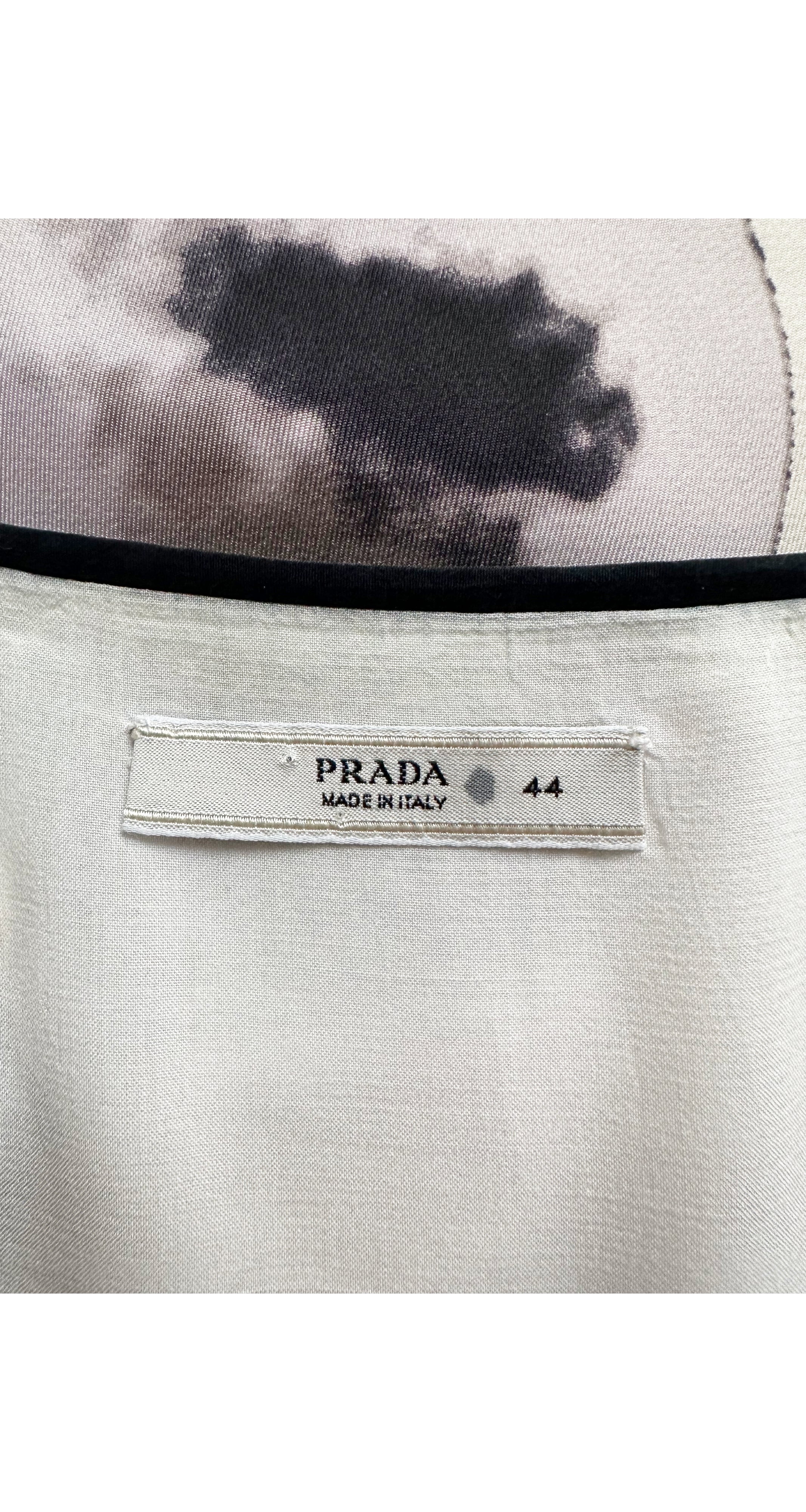 2008 S/S "Fairy Collection" Floral Print Silk Twill Skirt