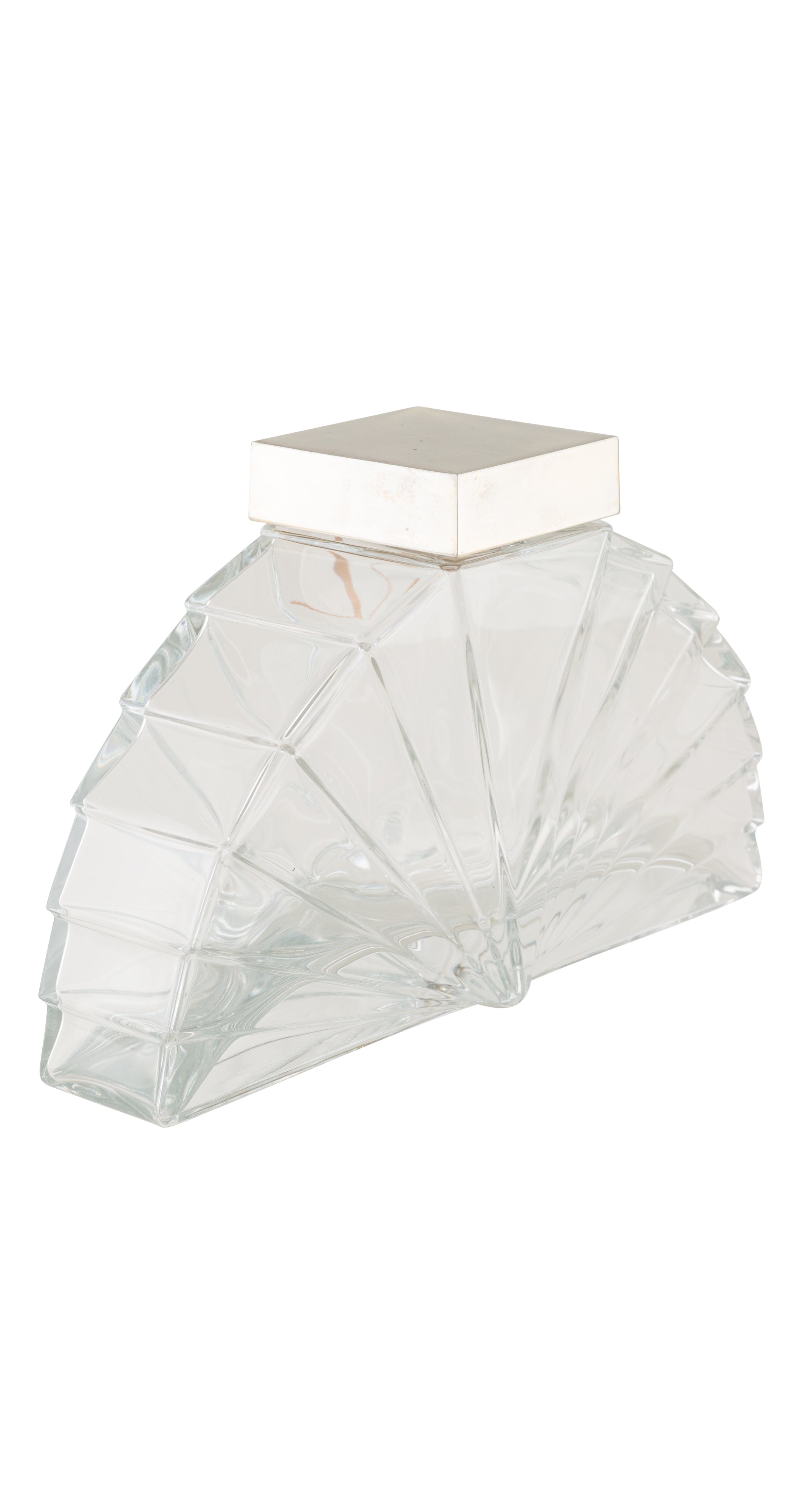 1980s "KL" Glass Fan Perfume Display Factice