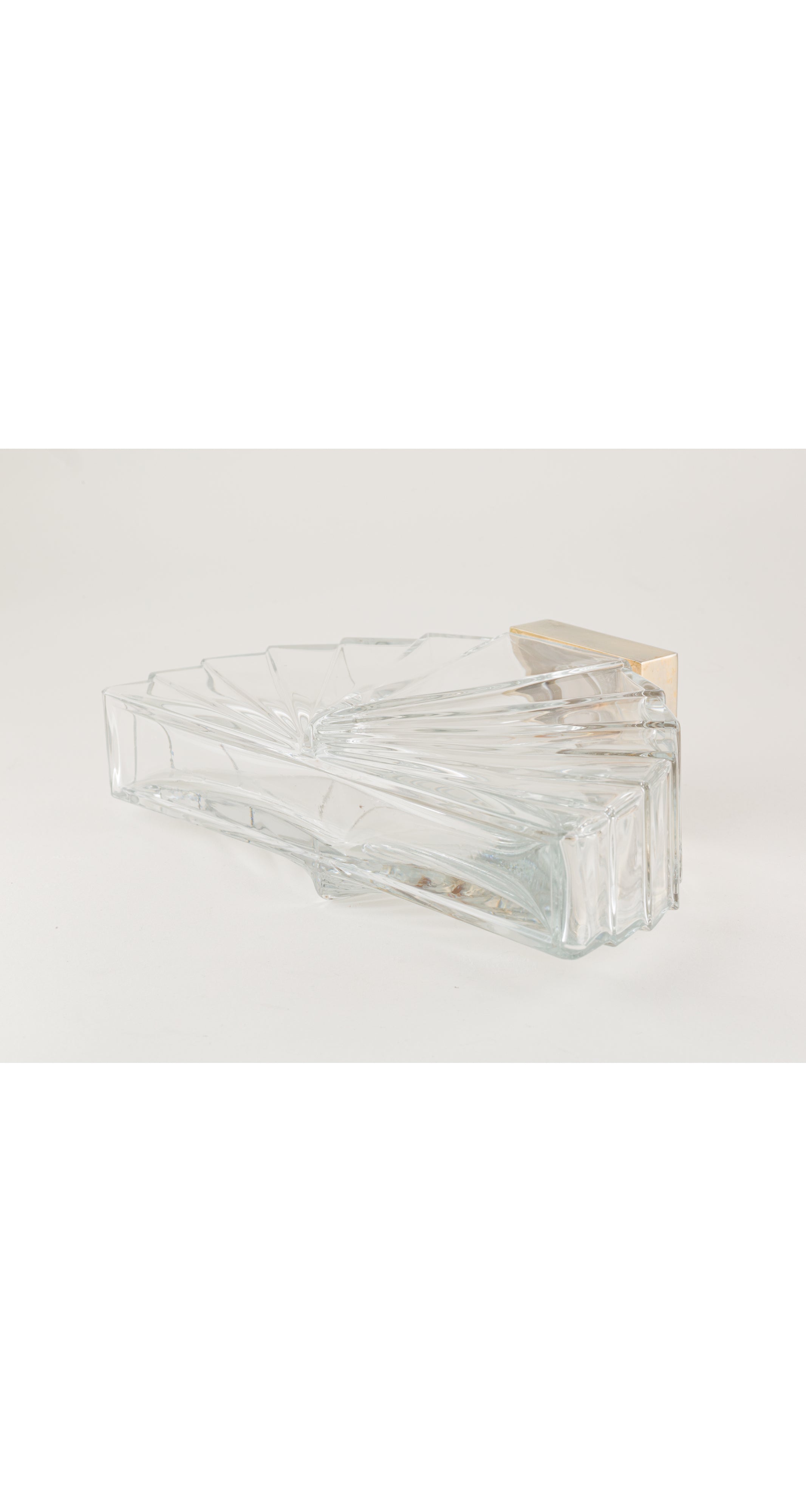 1980s "KL" Glass Fan Perfume Display Factice