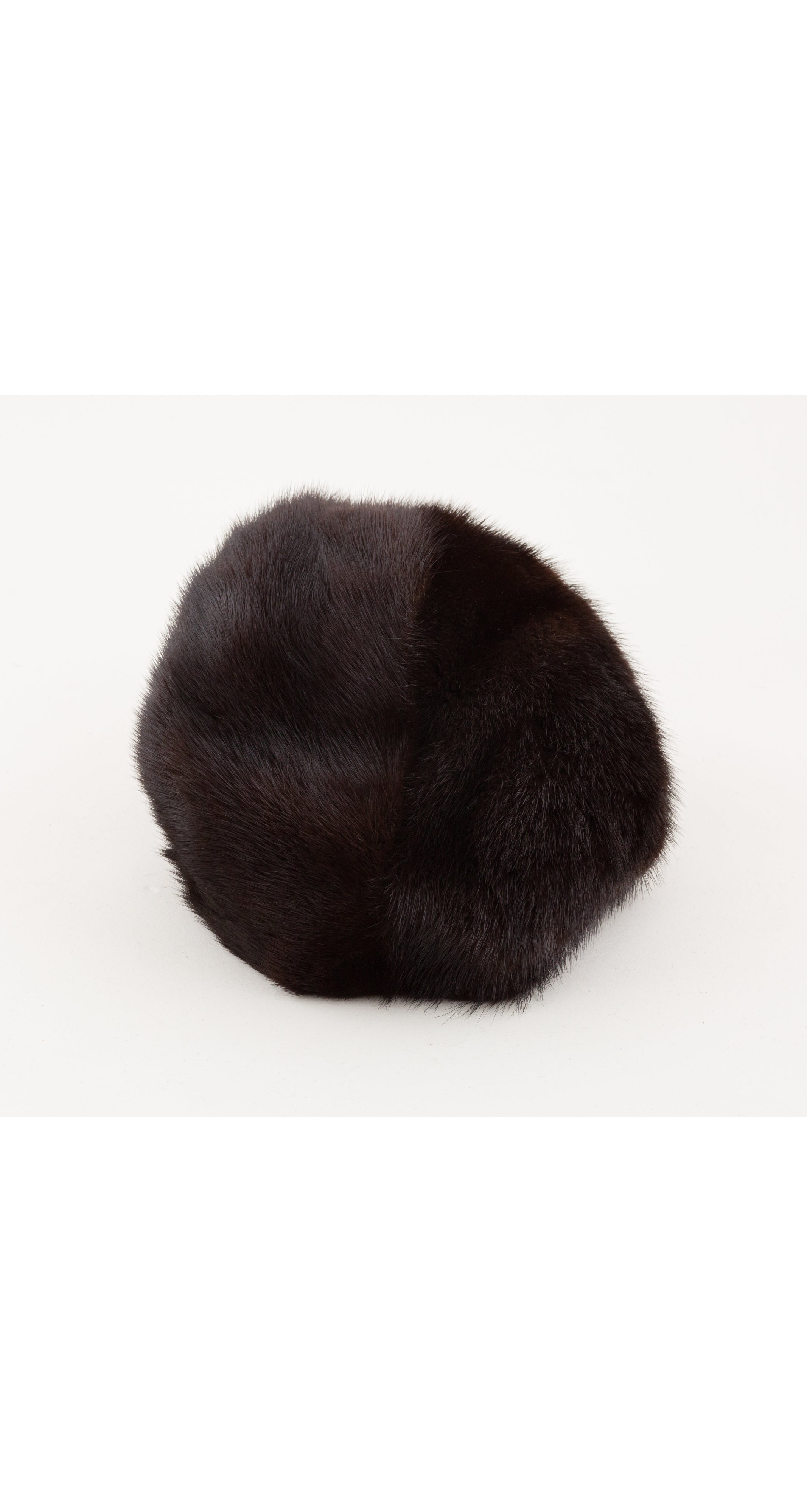 1960s Brown Mink Fur Newsboy Cap