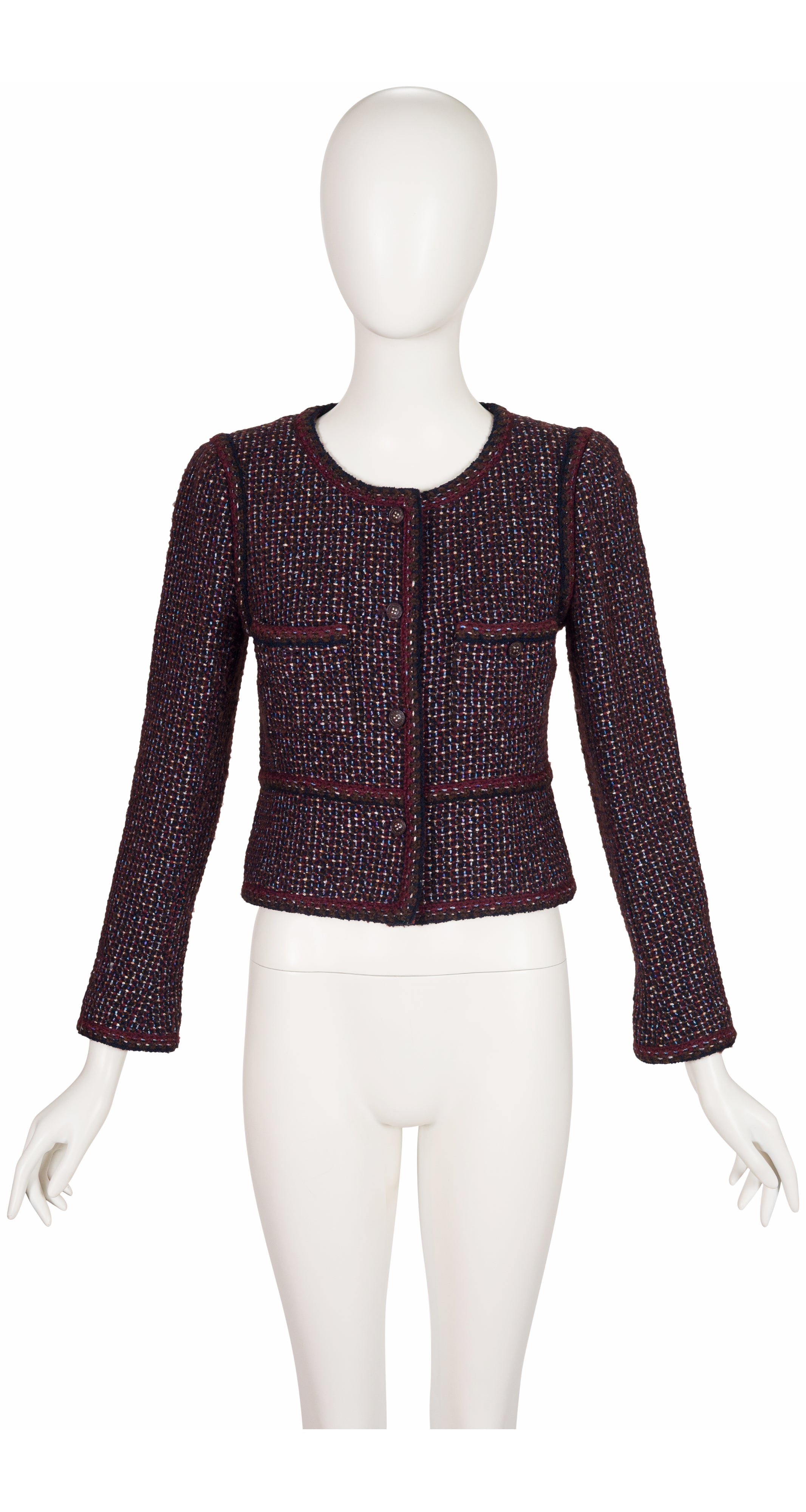 2002-03 F/W Ad Campaign Metallic Wool Tweed Jacket