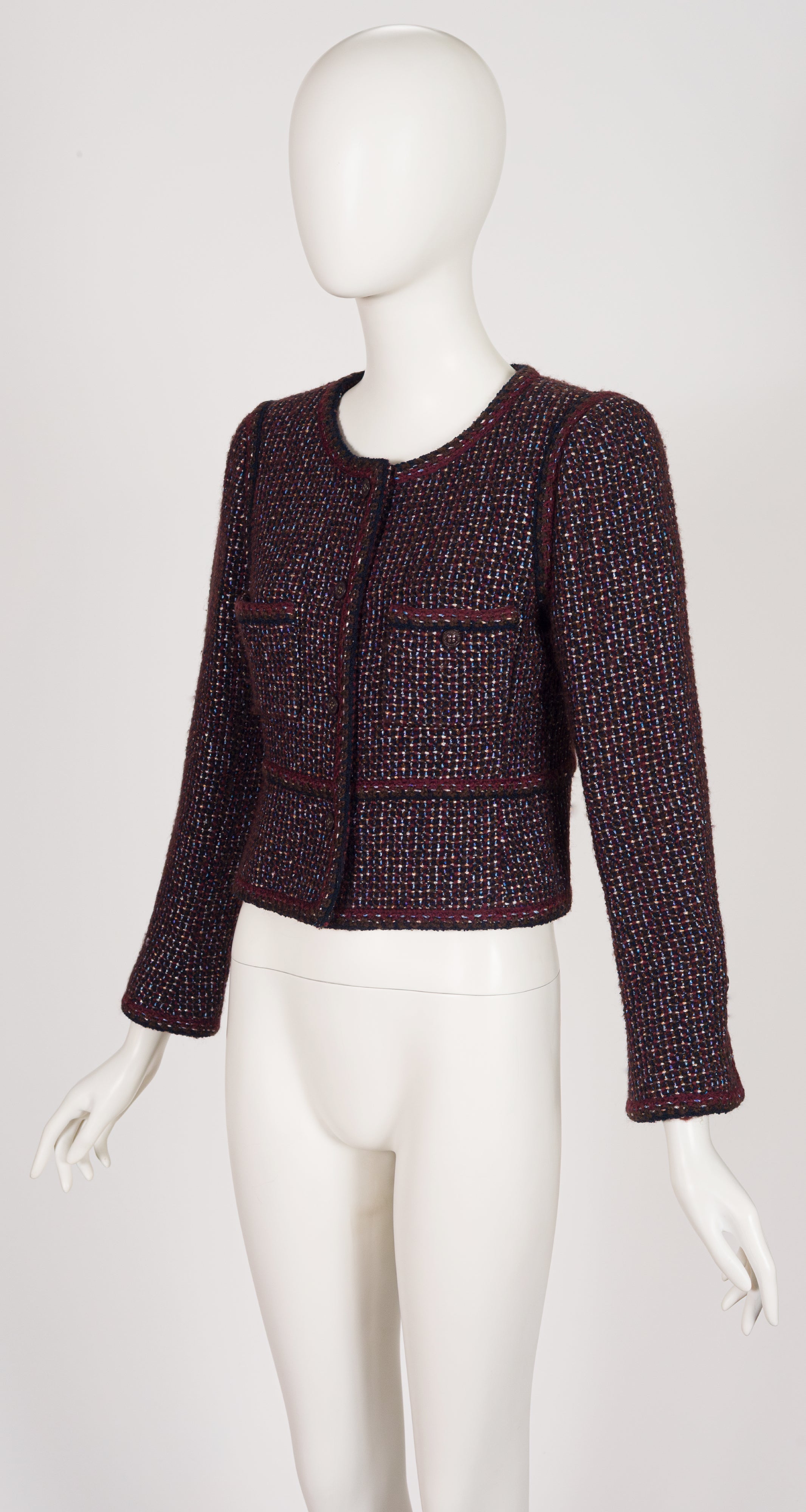 2002-03 F/W Ad Campaign Metallic Wool Tweed Jacket