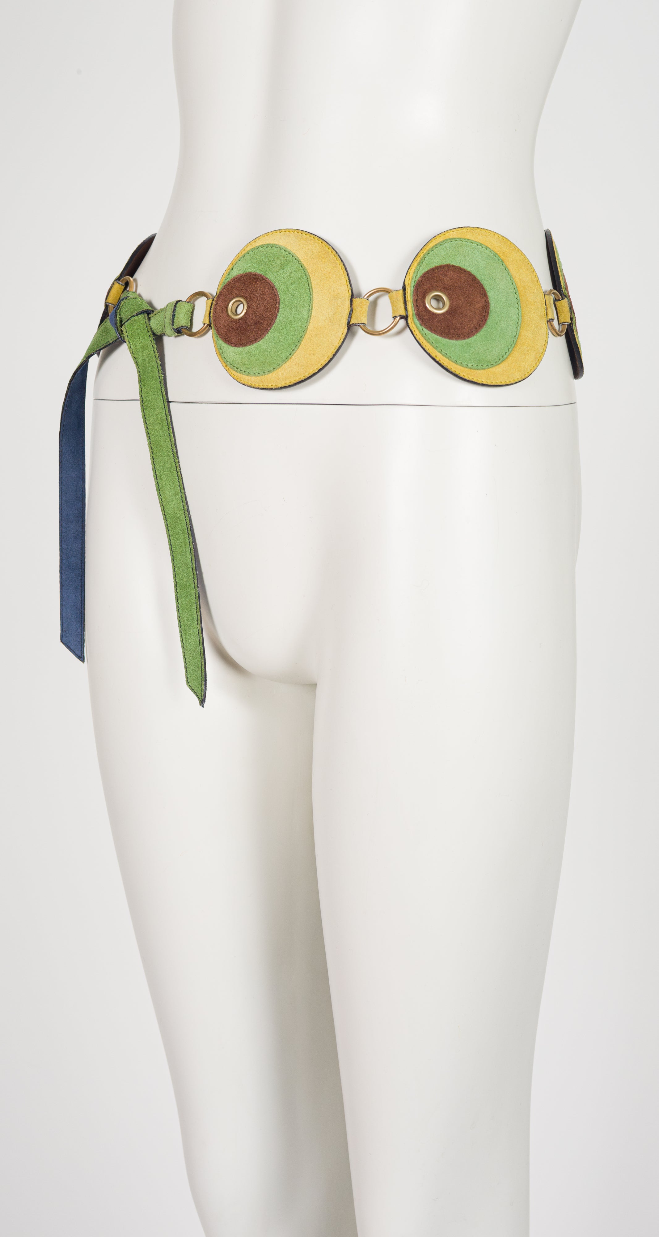 2005 S/S Mod Suede Circle Tie Belt