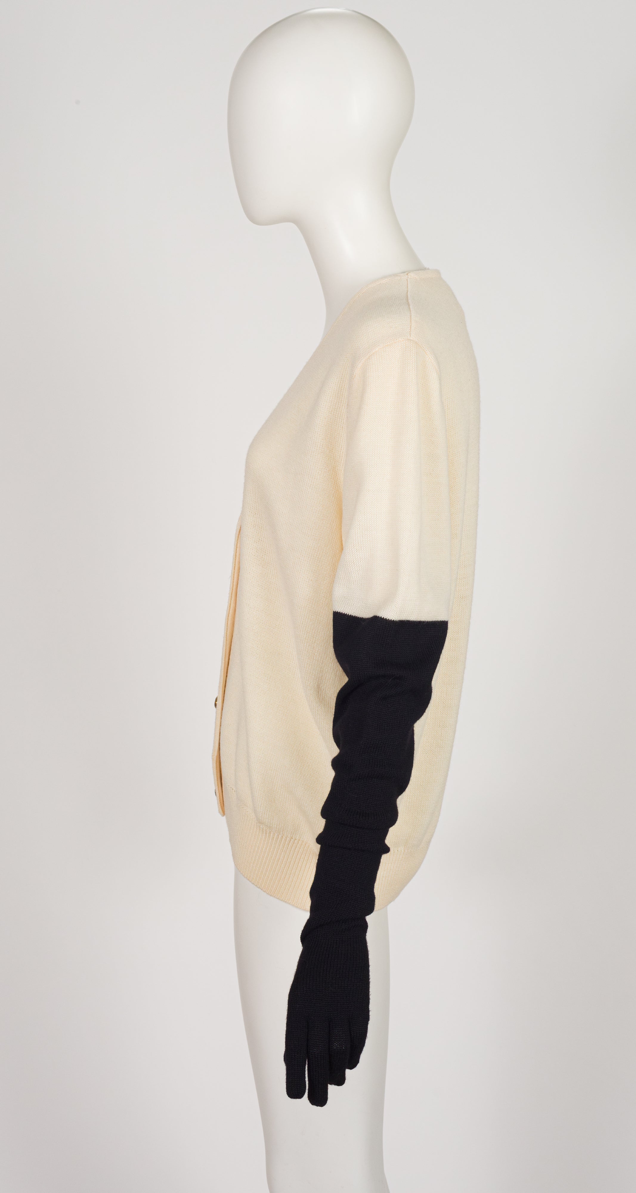 1986-87 F/W Trompe L'Oeil Glove Wool Cardigan