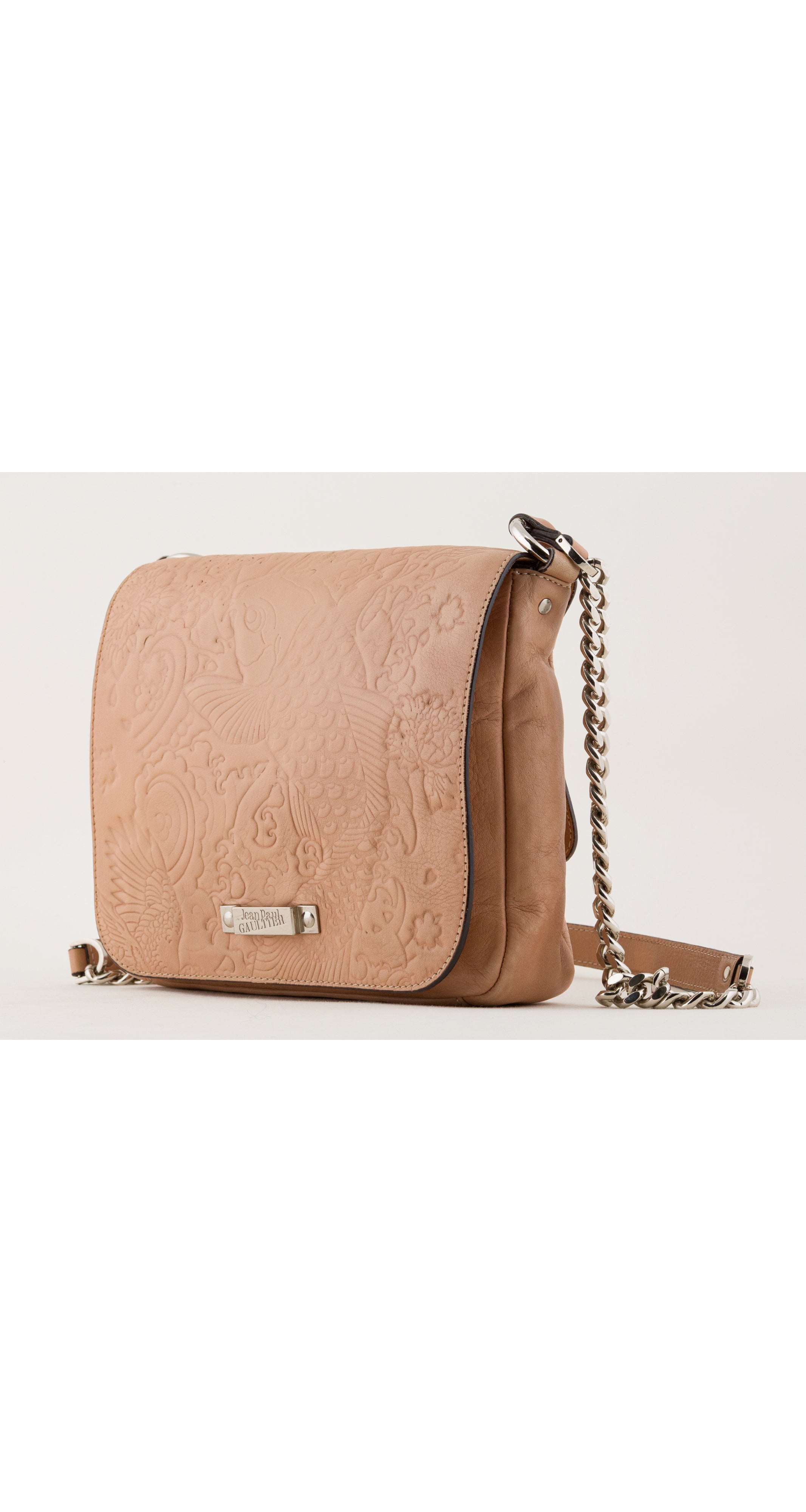 2012 S/S Koi Fish Embossed Leather Crossbody Bag