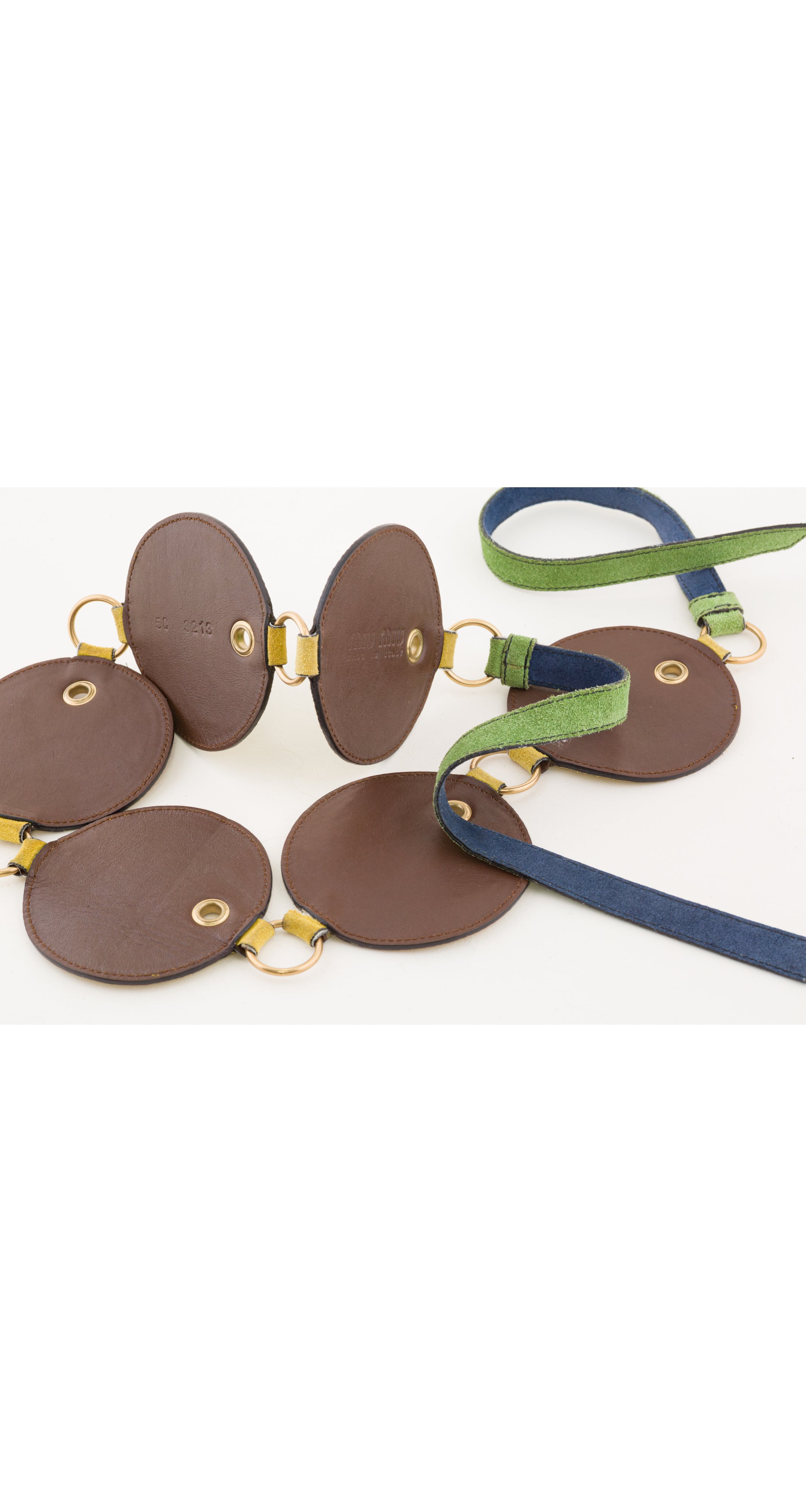 2005 S/S Mod Suede Circle Tie Belt