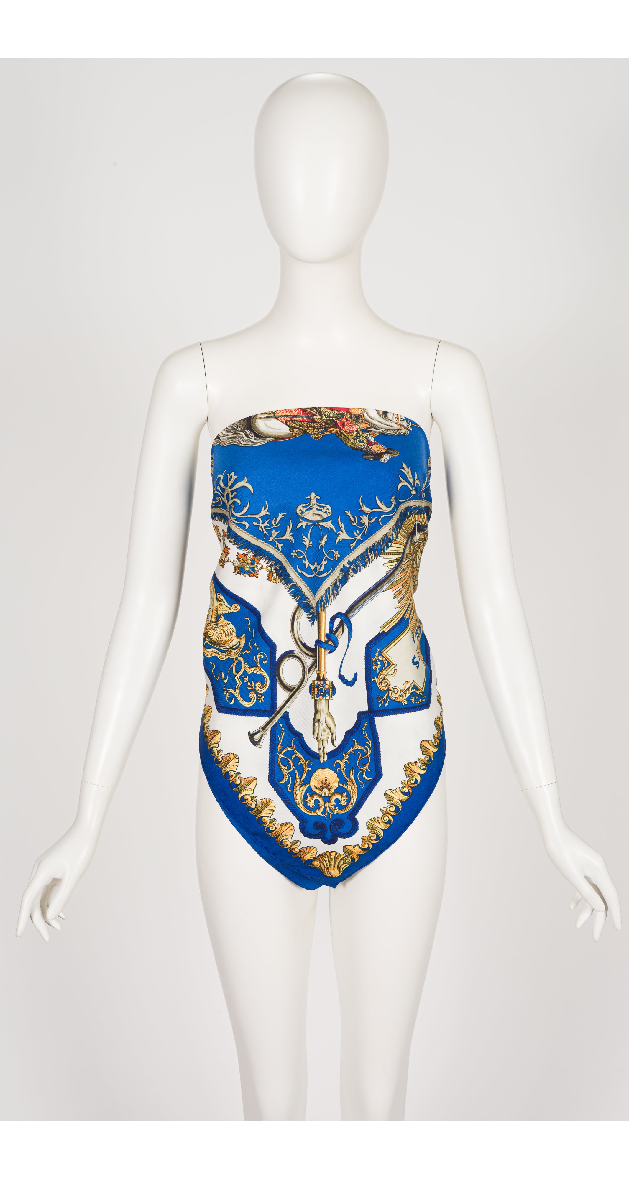 1963 "Lvdovicvs Magnvs" by Francoise De La Perriere Silk Twill Scarf
