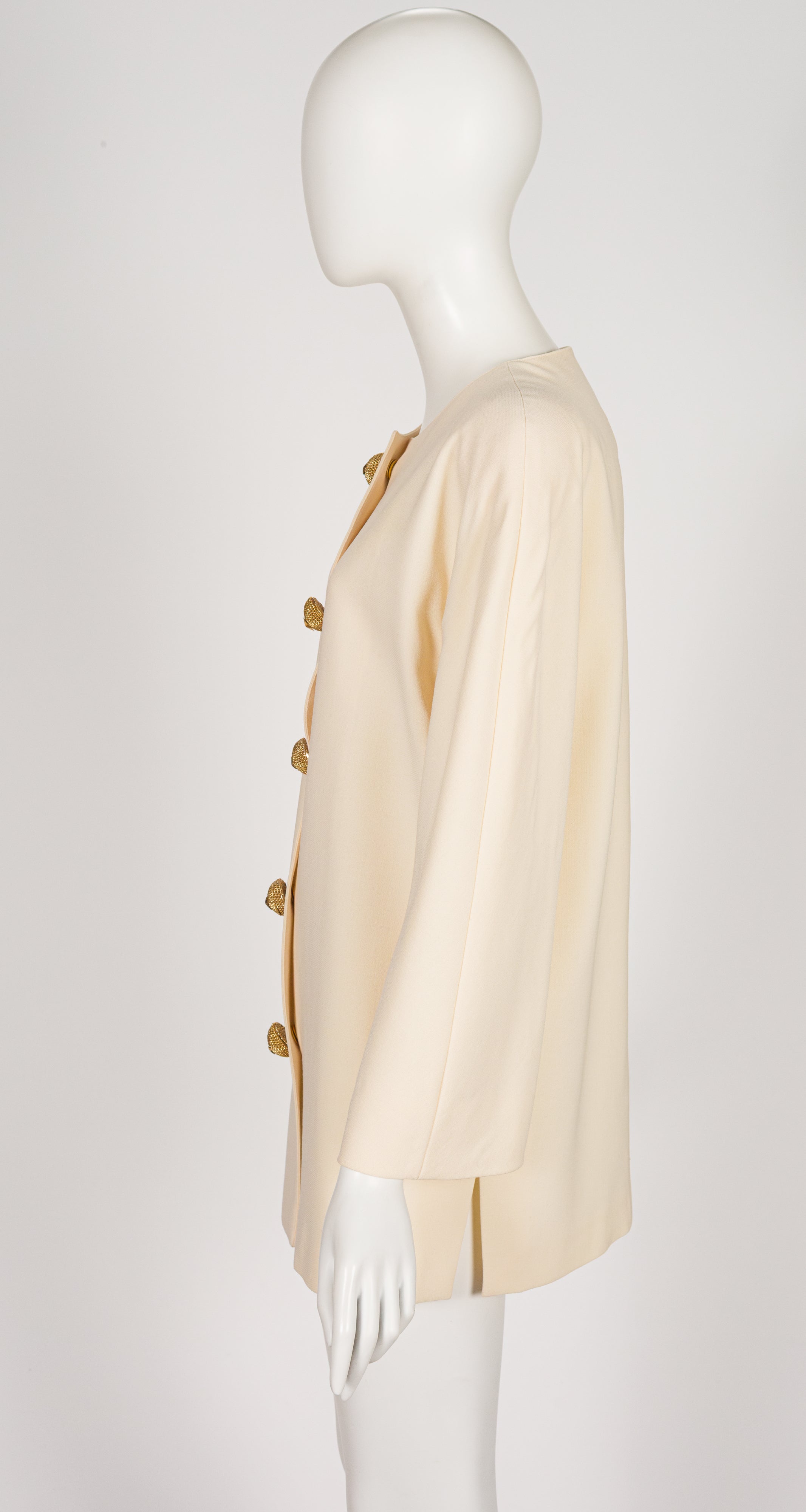 1989 S/S Nautical Star Button Cream Wool Jacket