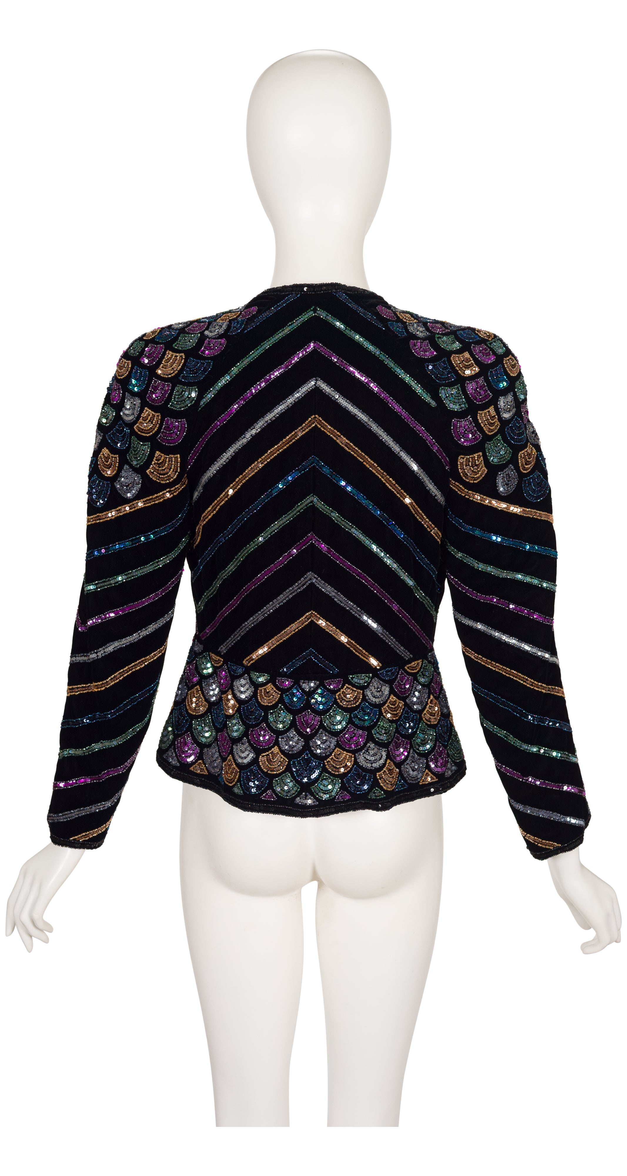 1983-84 F/W Embellished Black Velvet Evening Jacket