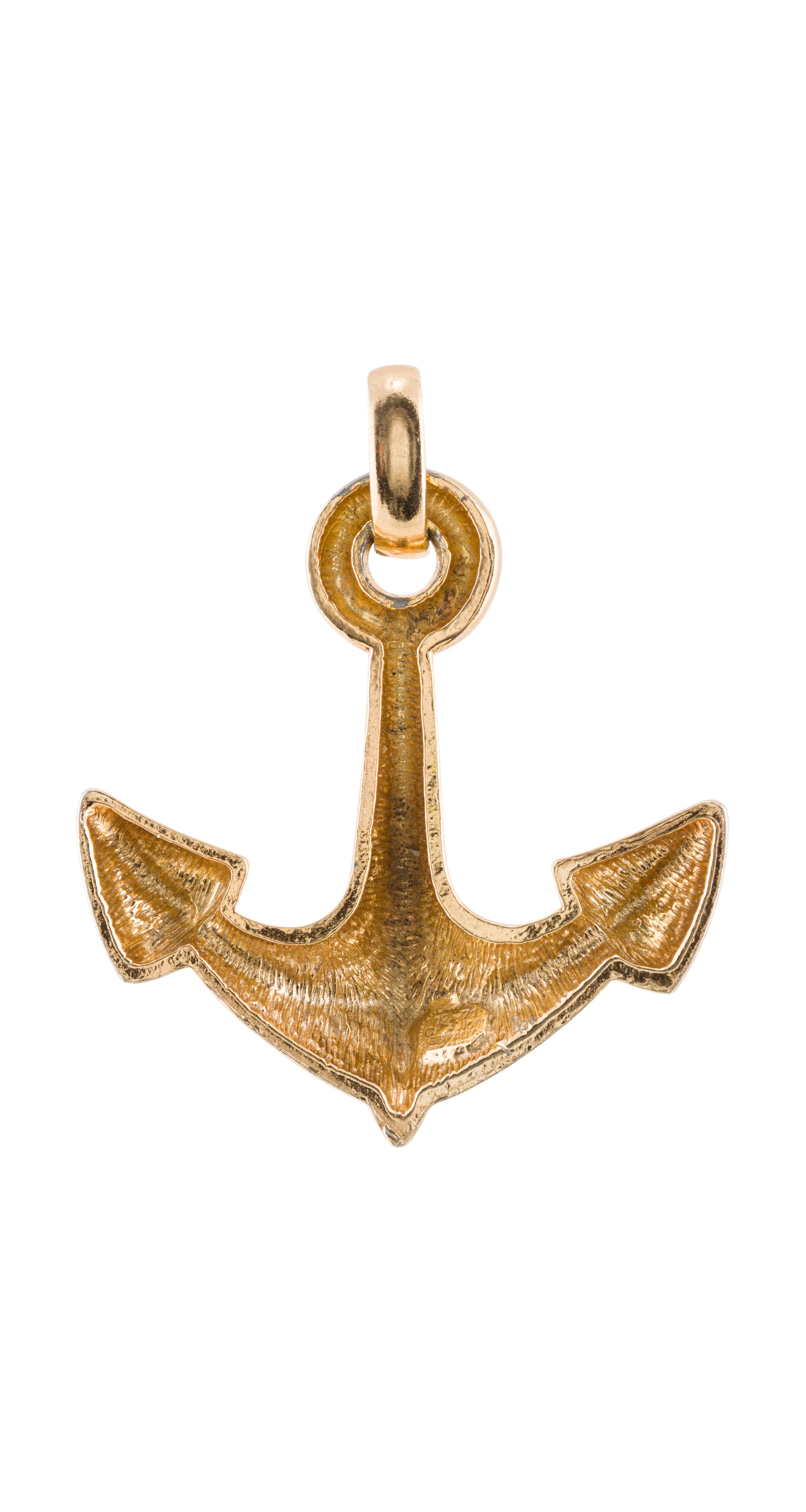 1971 Nautical Anchor Gold-Plated Pendant