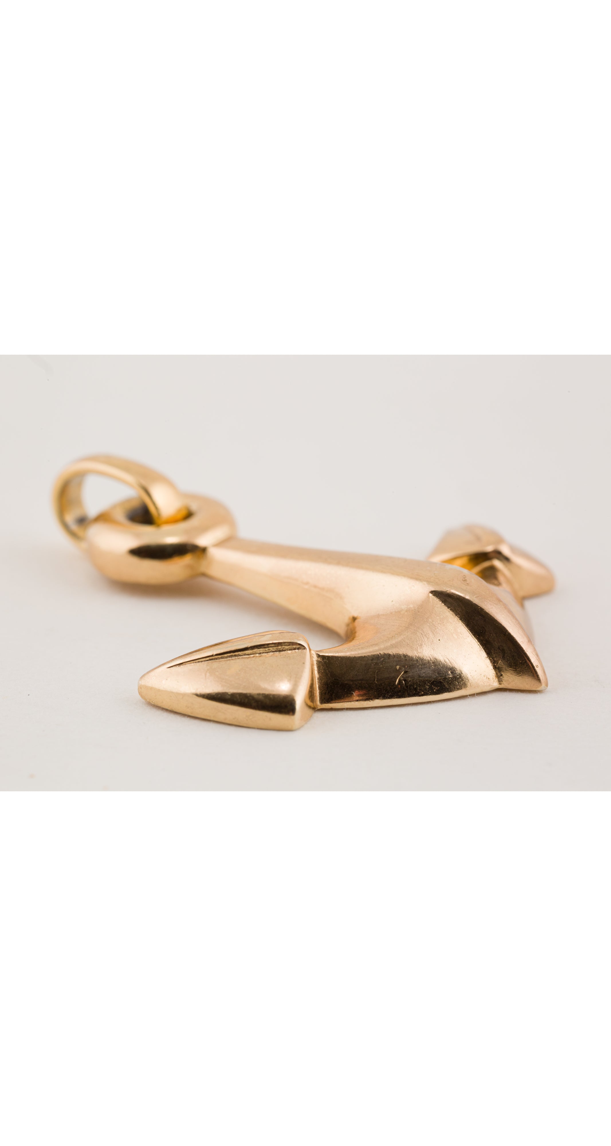 1971 Nautical Anchor Gold-Plated Pendant