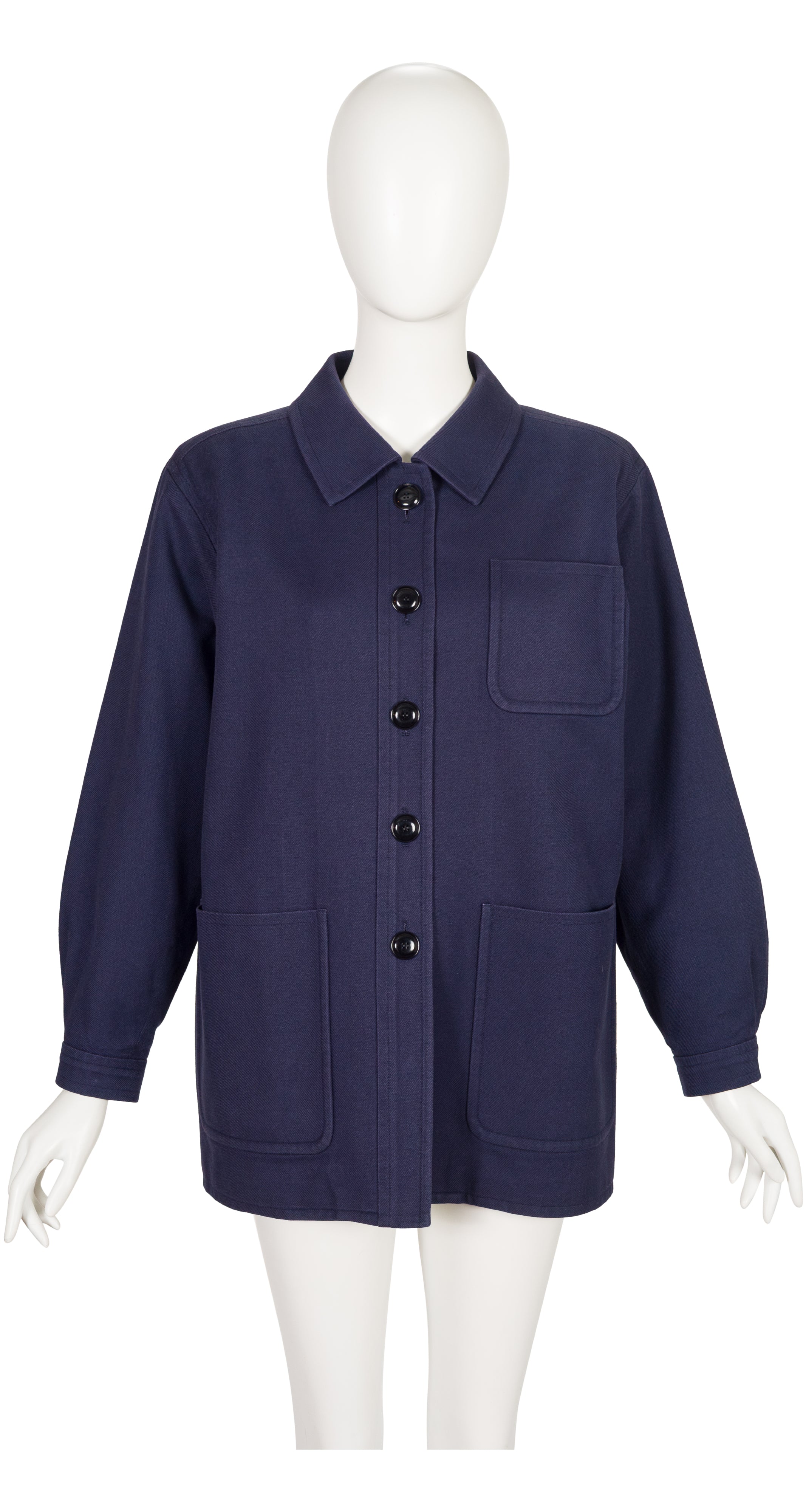 1996 S/S Navy Cotton Gabardine Chore Jacket
