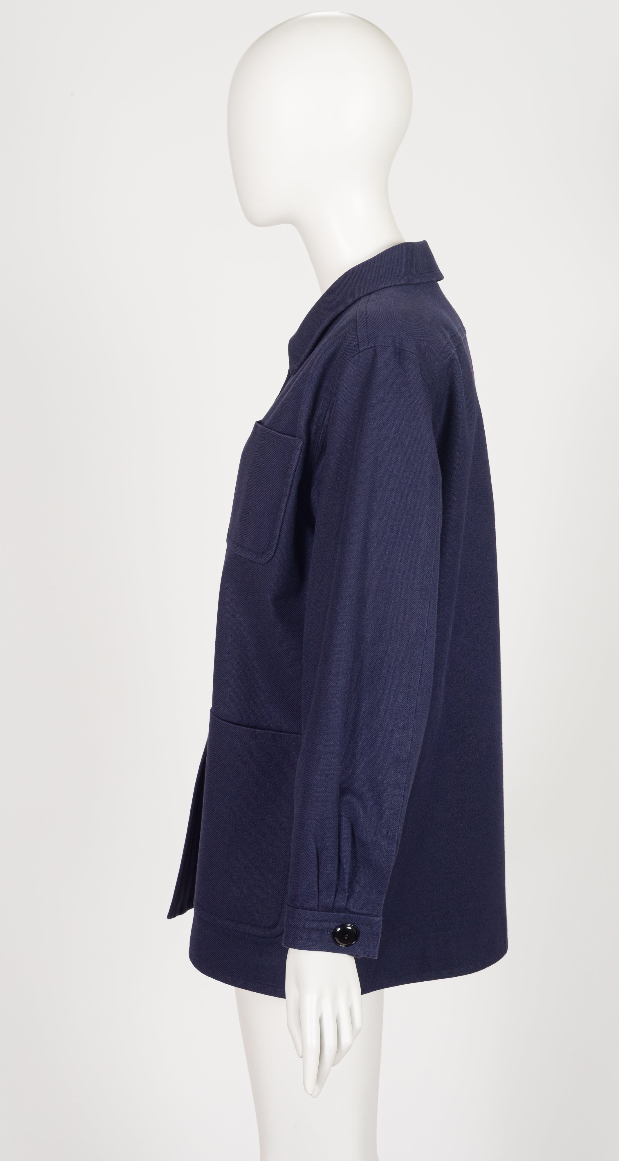 1996 S/S Navy Cotton Gabardine Chore Jacket