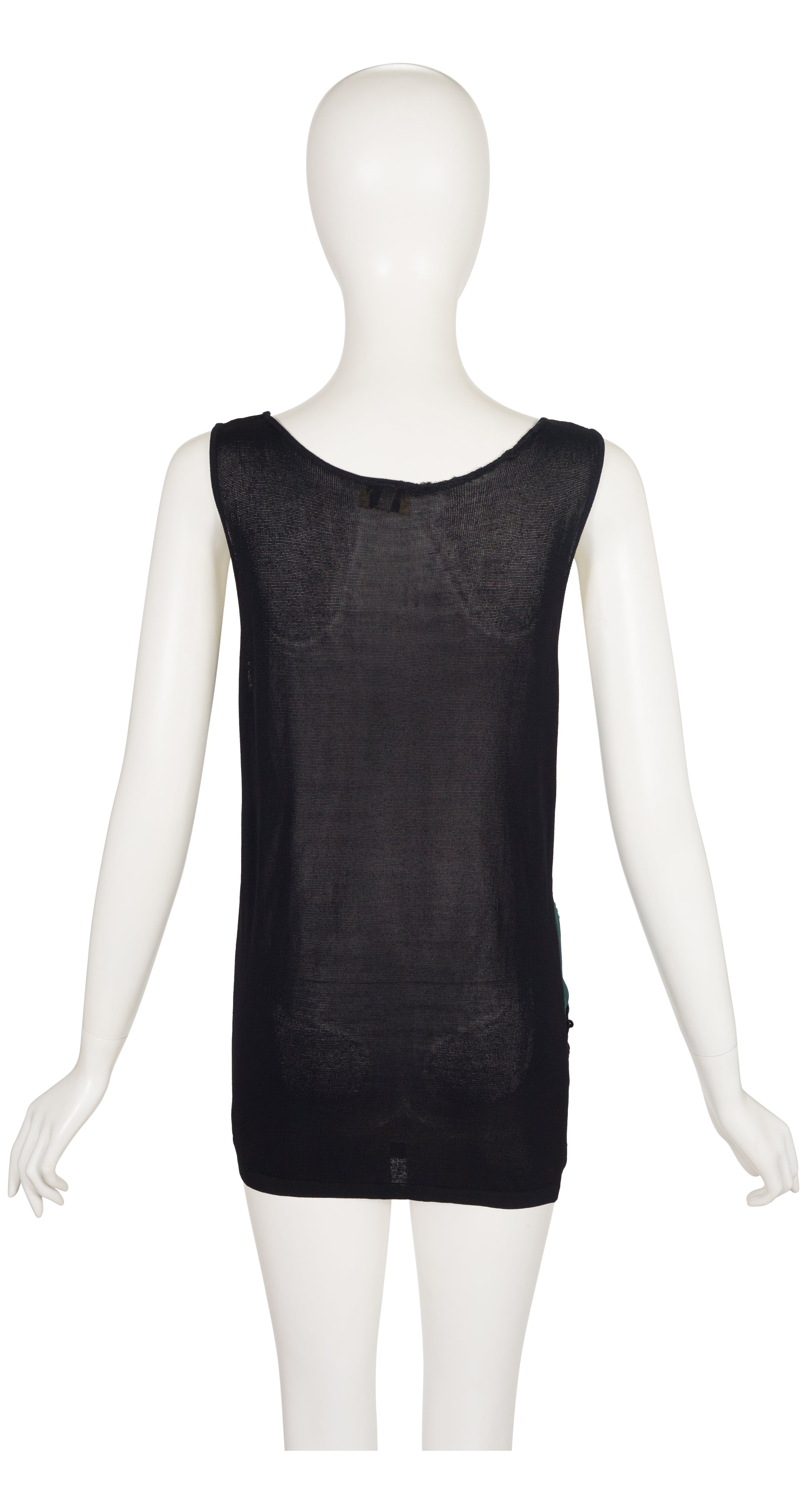 2010 S/S Sequin Panther Viscose Knit Sleeveless Top
