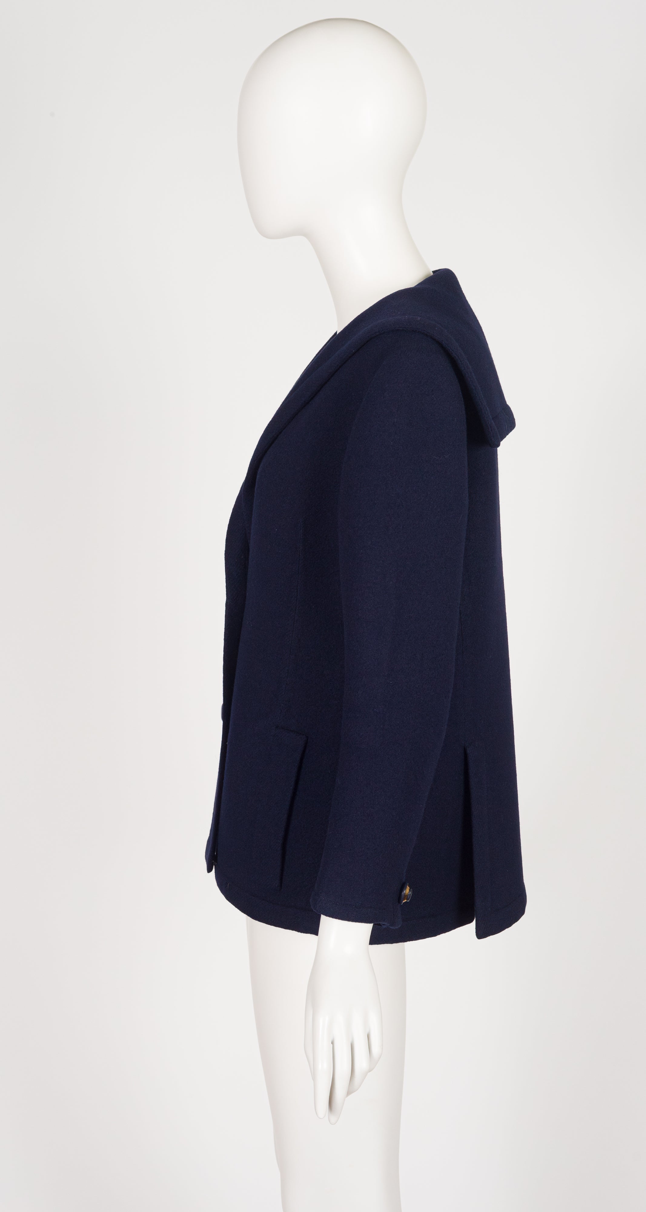 1972 S/S Navy Wool Sailor Collar Jacket