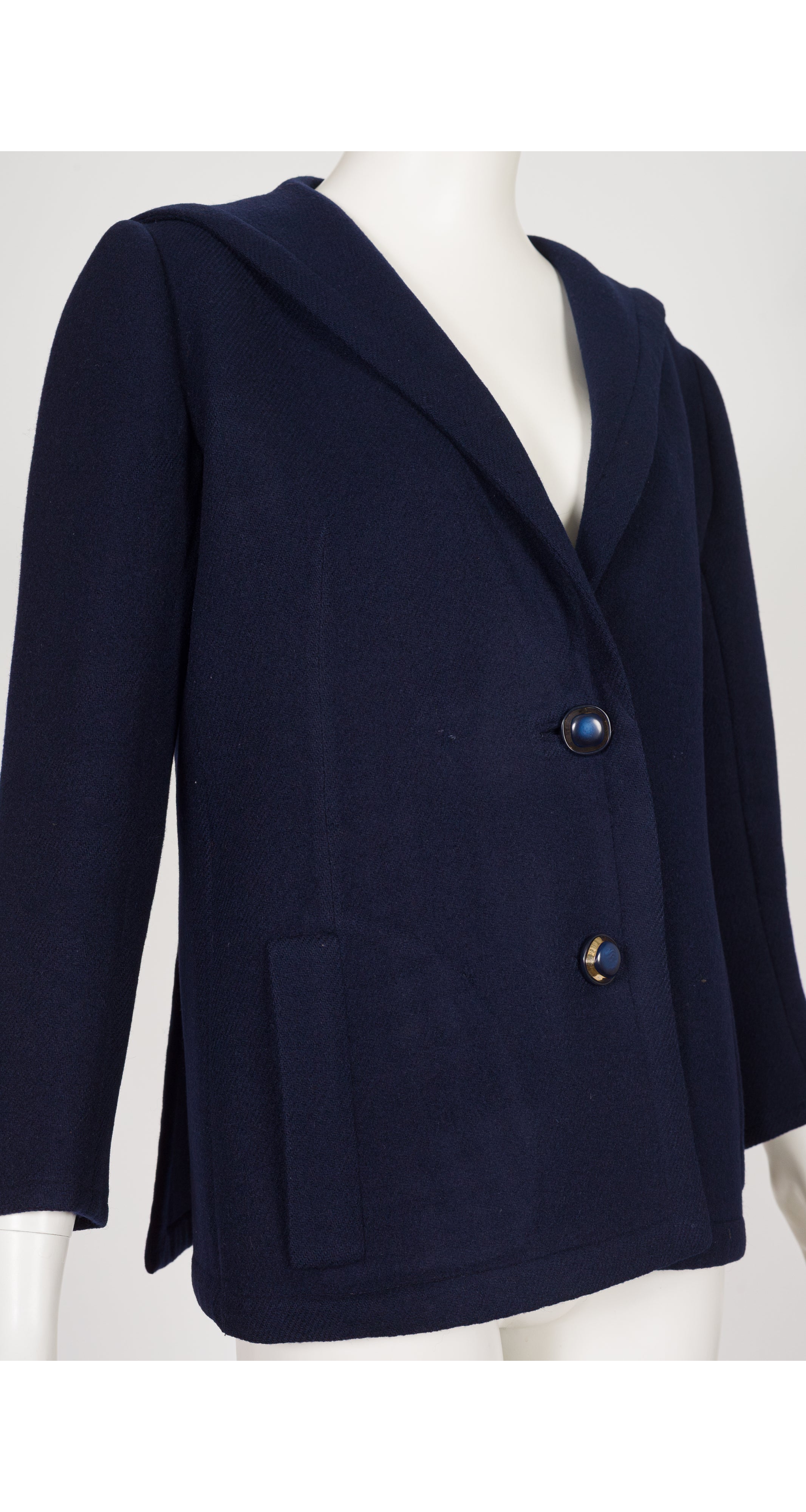 1972 S/S Navy Wool Sailor Collar Jacket