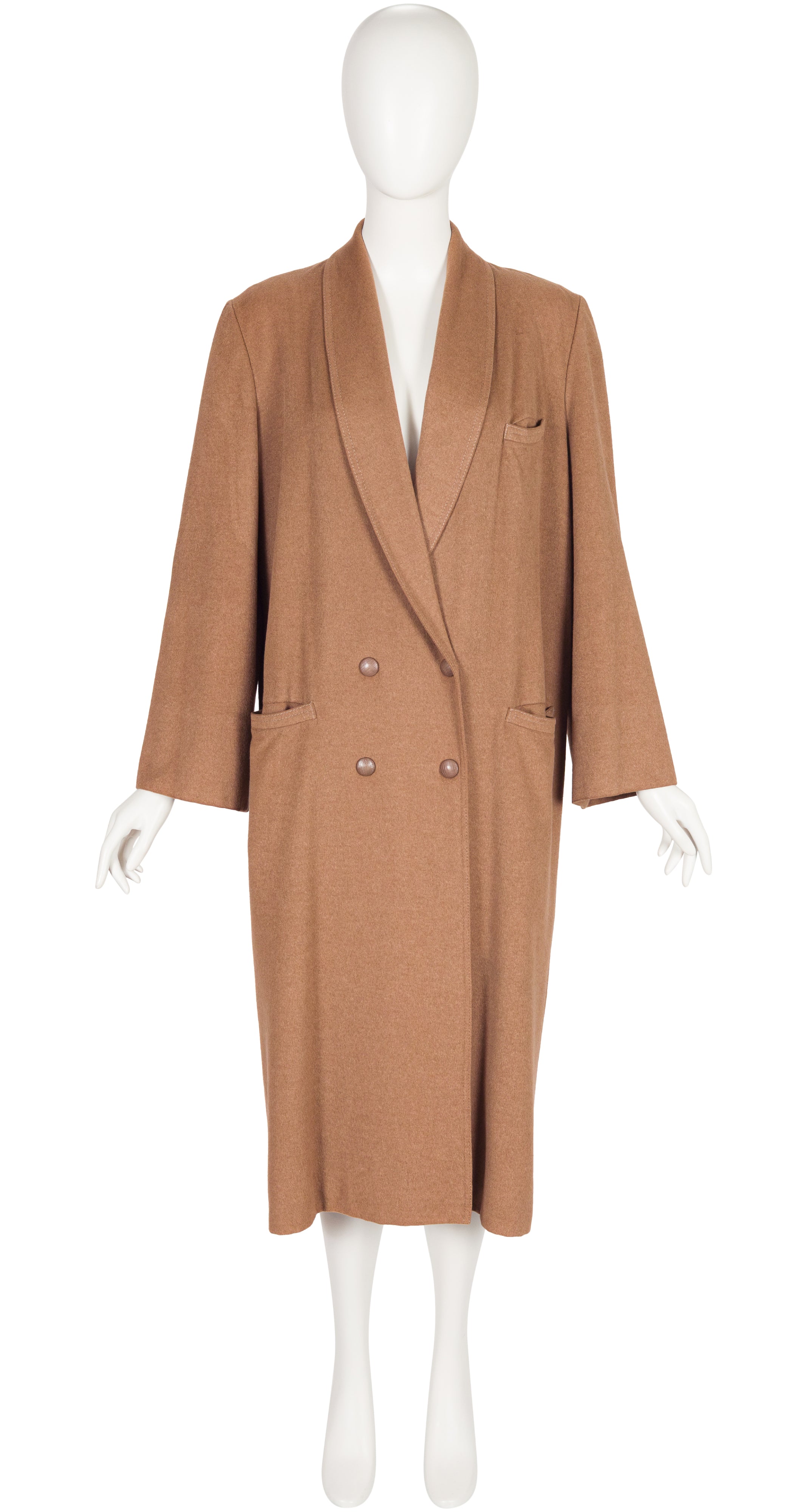 1984-85 F/W Alpaca & Wool Shawl Collar Coat