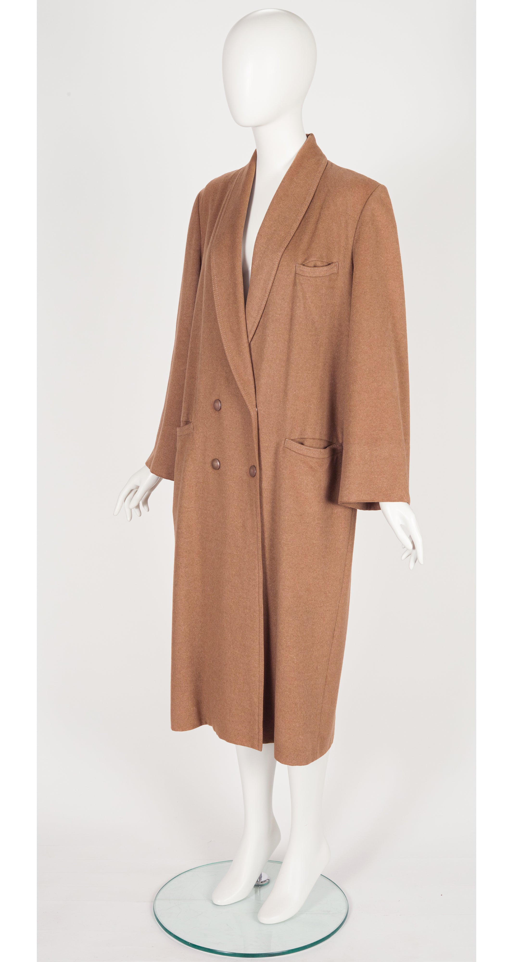 1984-85 F/W Alpaca & Wool Shawl Collar Coat