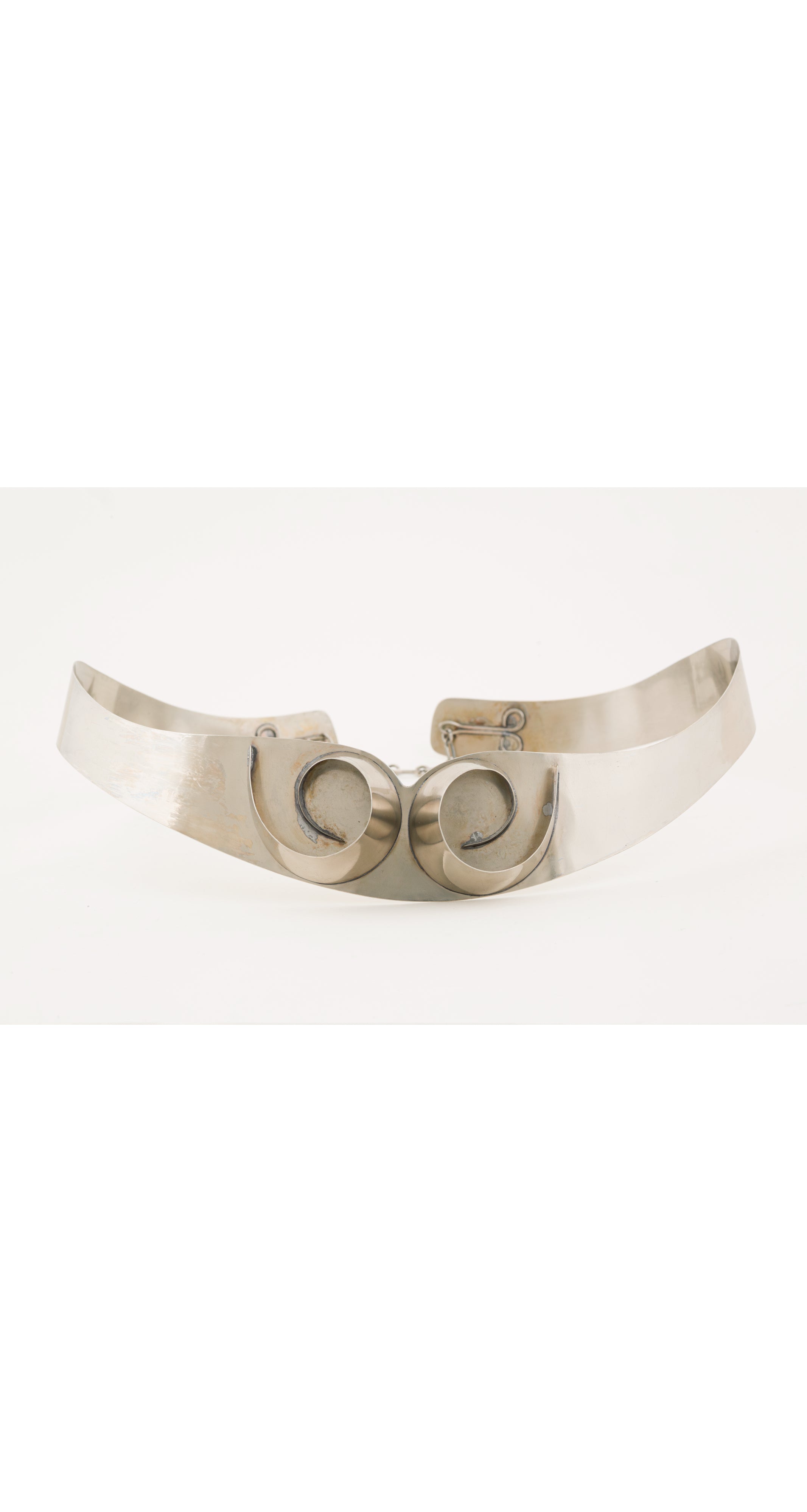 1960s/1970s Space Age Chrome Metal Sculptural Belt