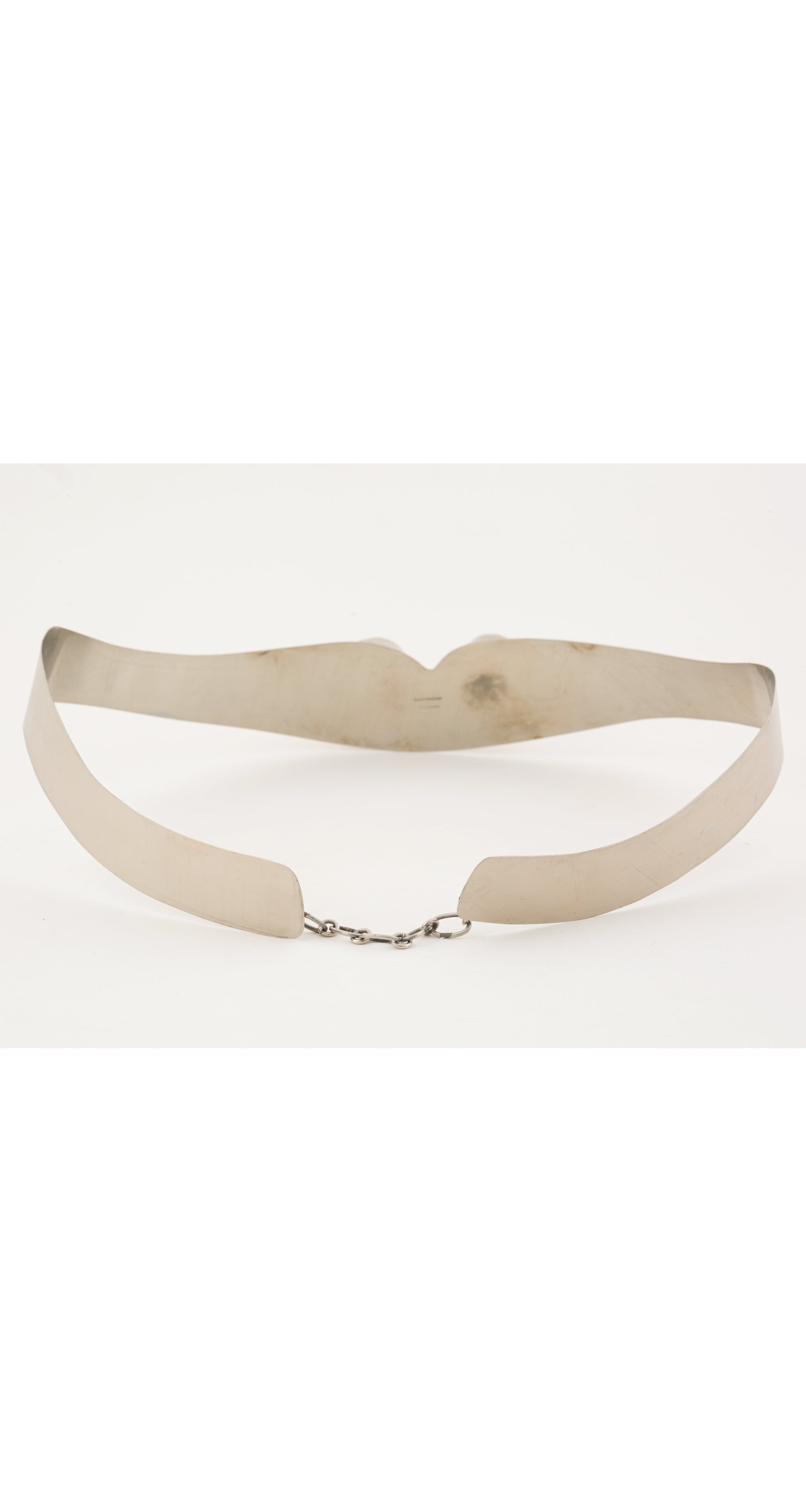 1960s/1970s Space Age Chrome Metal Sculptural Belt