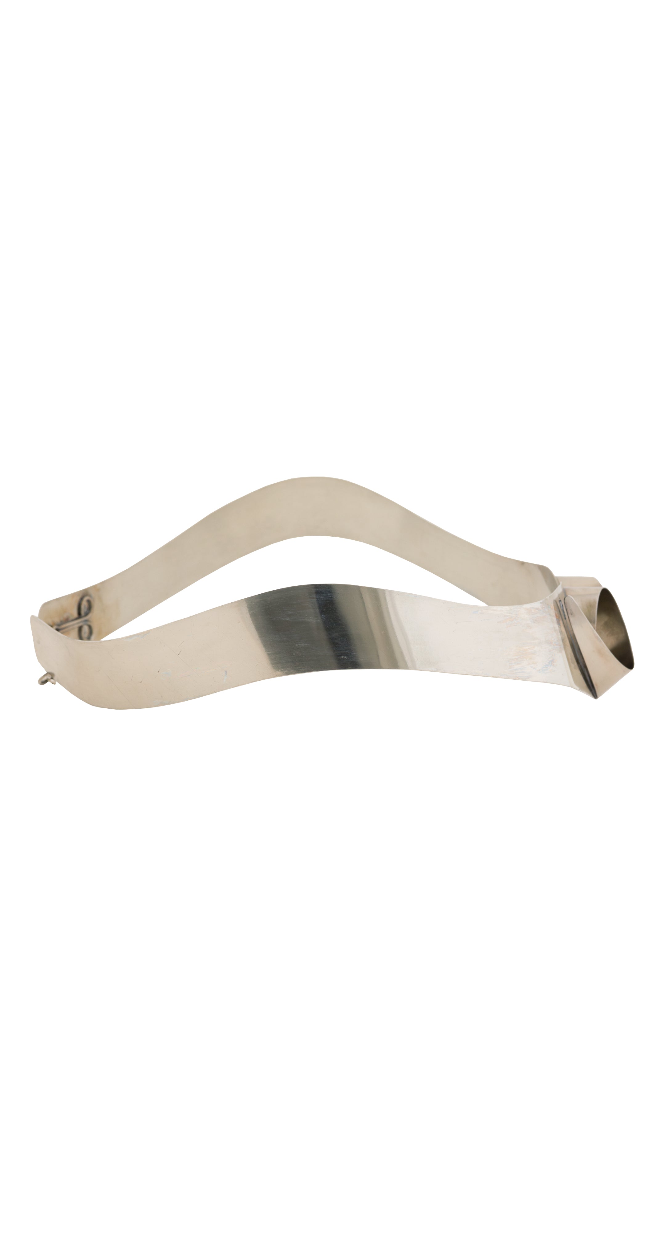 1960s/1970s Space Age Chrome Metal Sculptural Belt