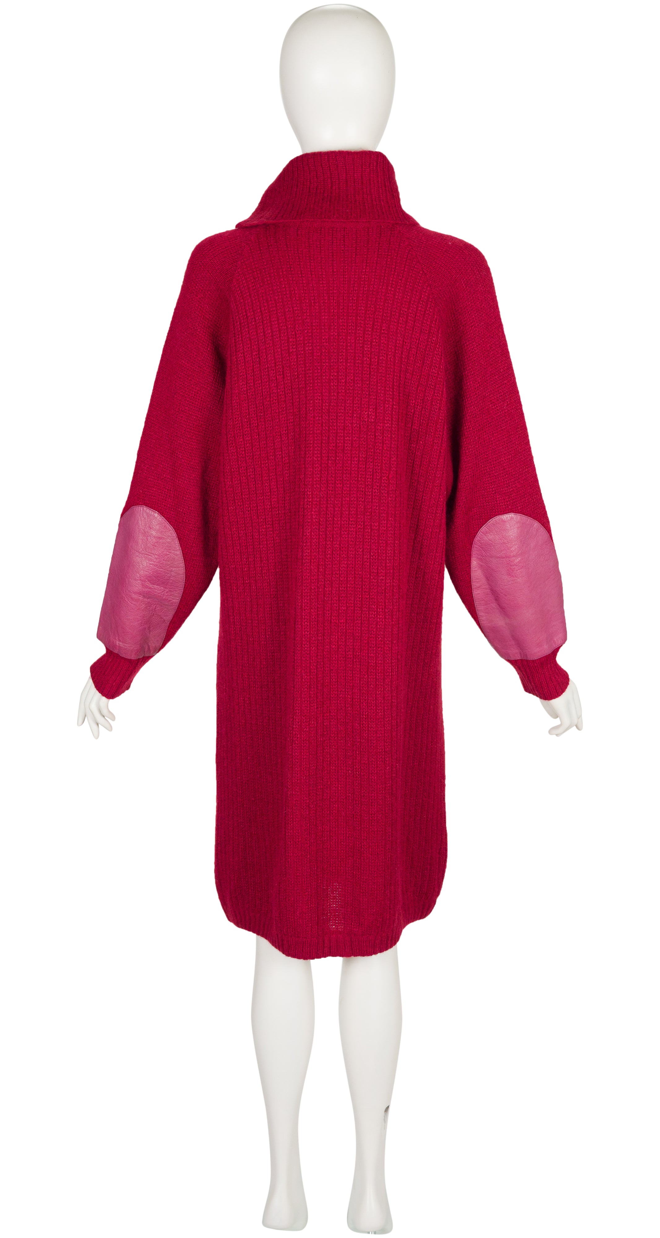 1981-82 F/W Dark Red Mohair Knit Sweater Dress