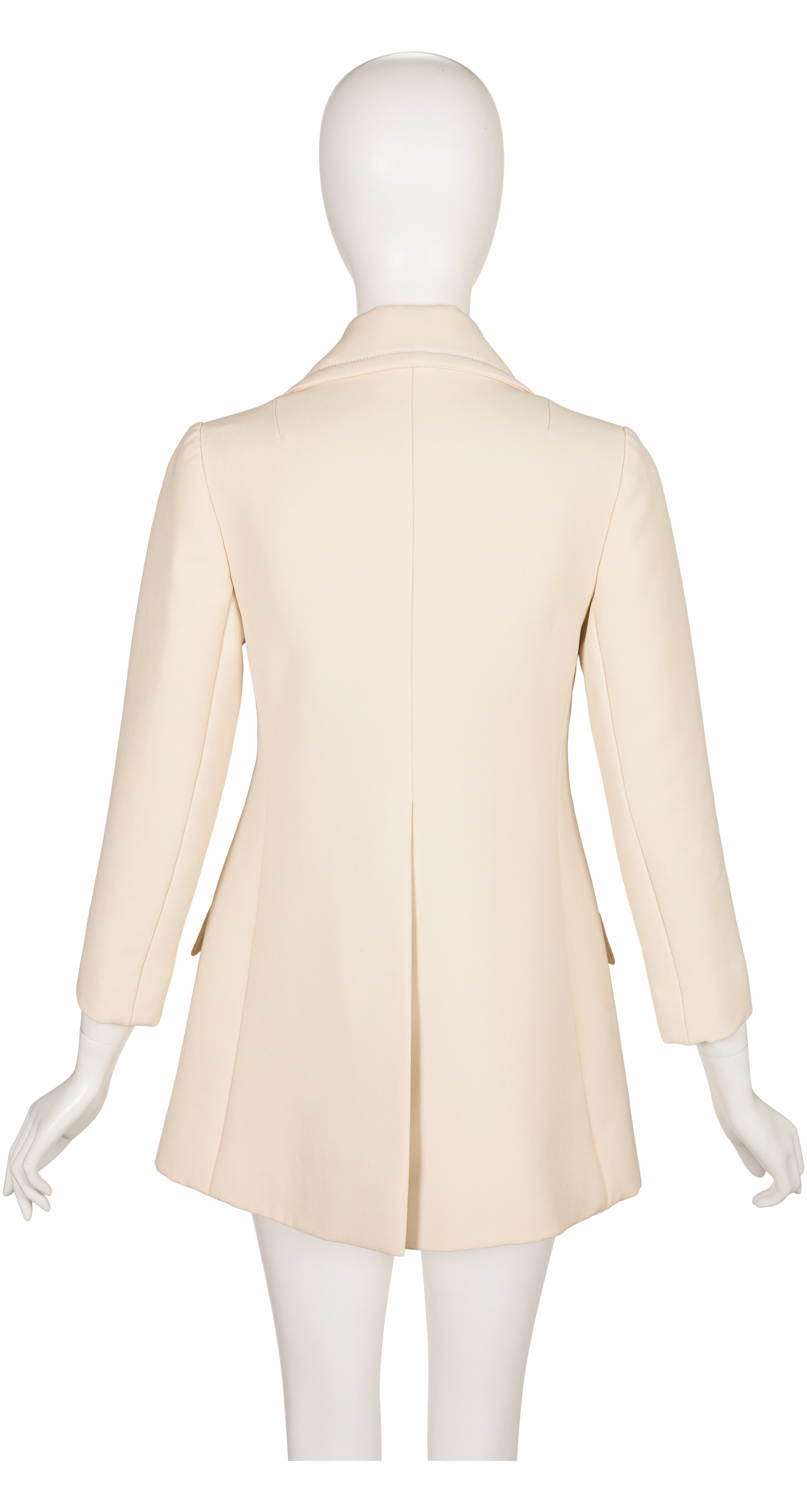 1960s Cream Wool Double-Breasted Jacket