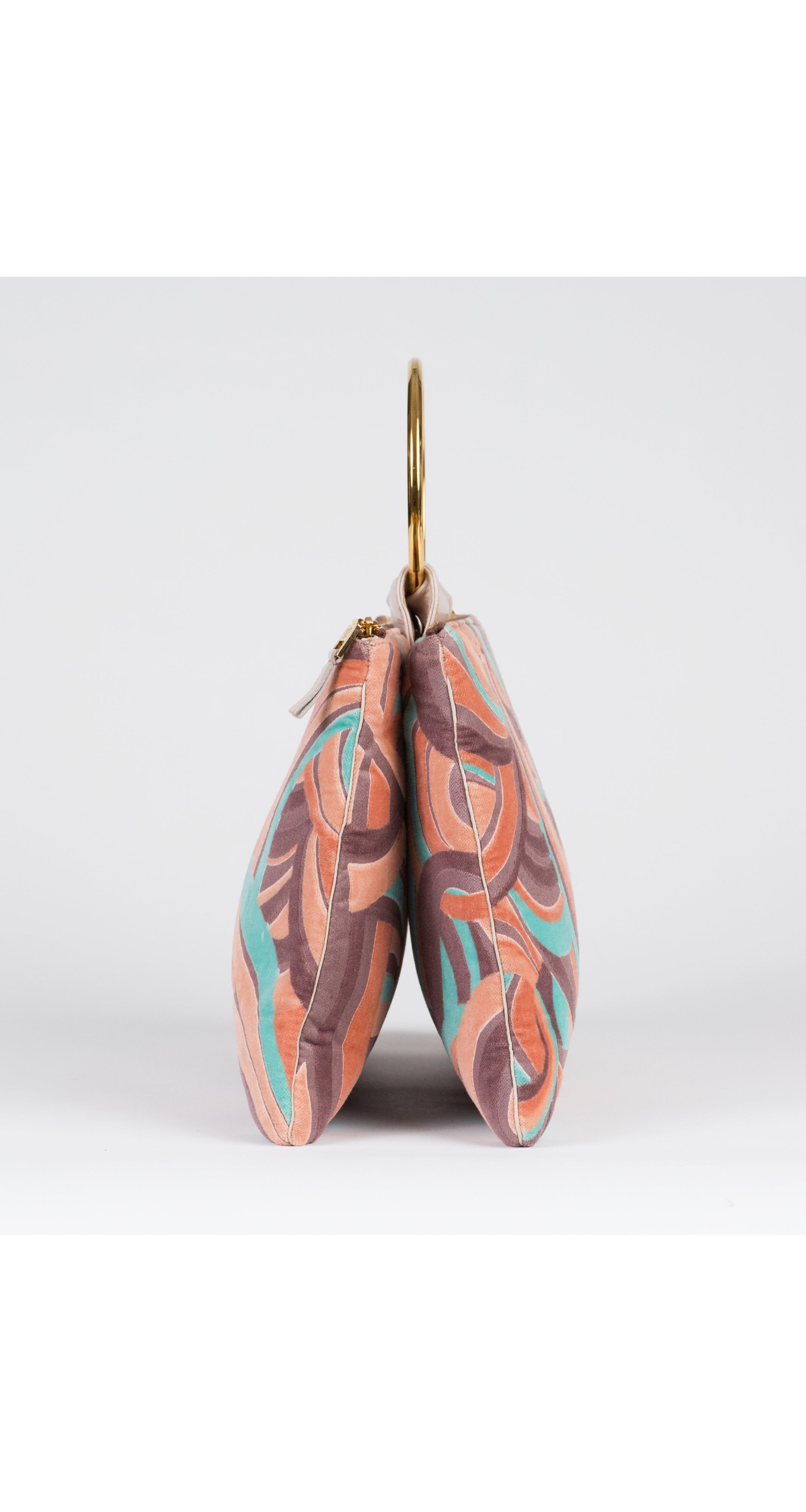 2000-01 F/W Ad Campaign Velvet Ring Handle Handbag