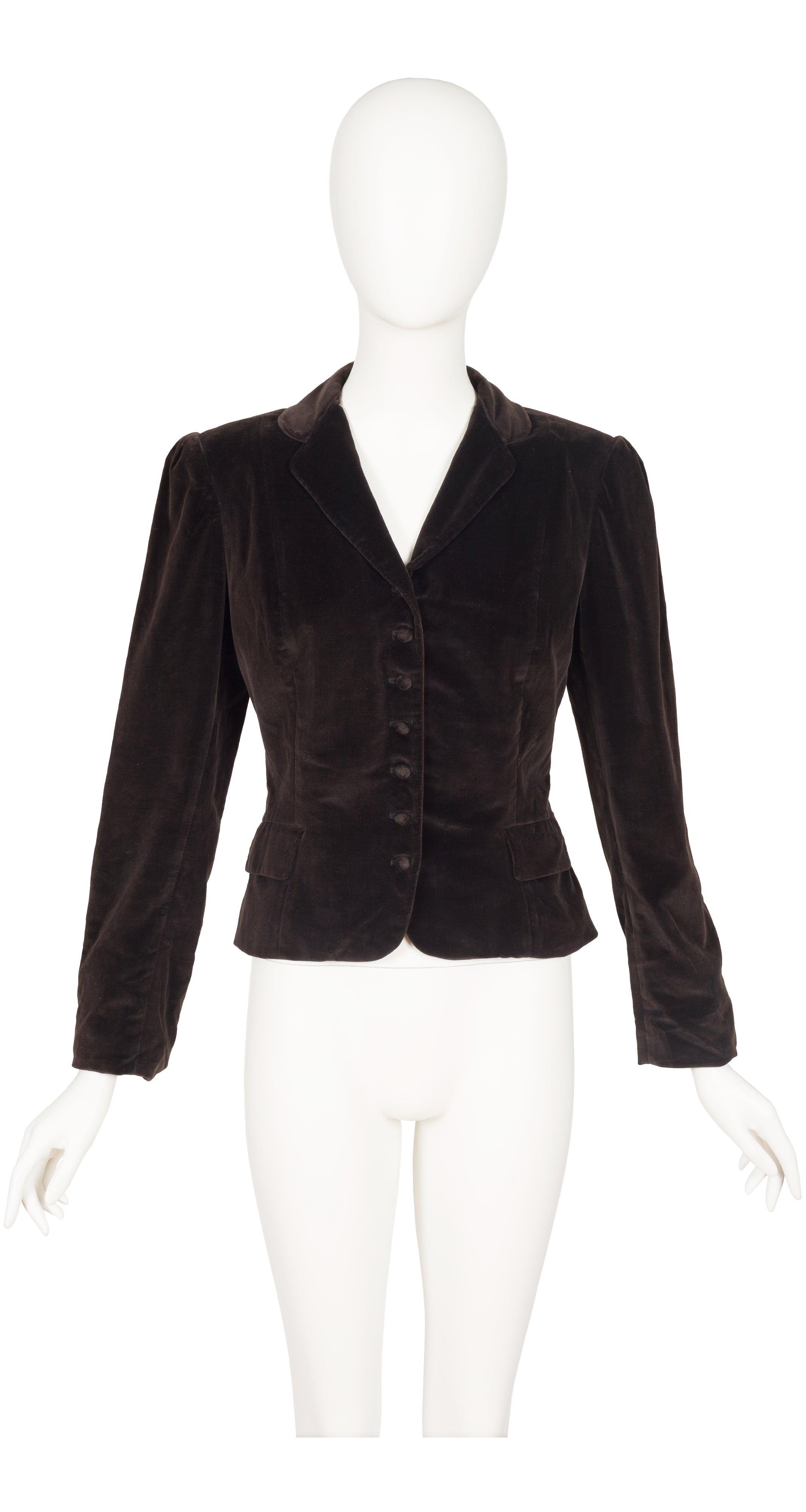 1984 F/W Brown Cotton Velvet Equestrian Jacket
