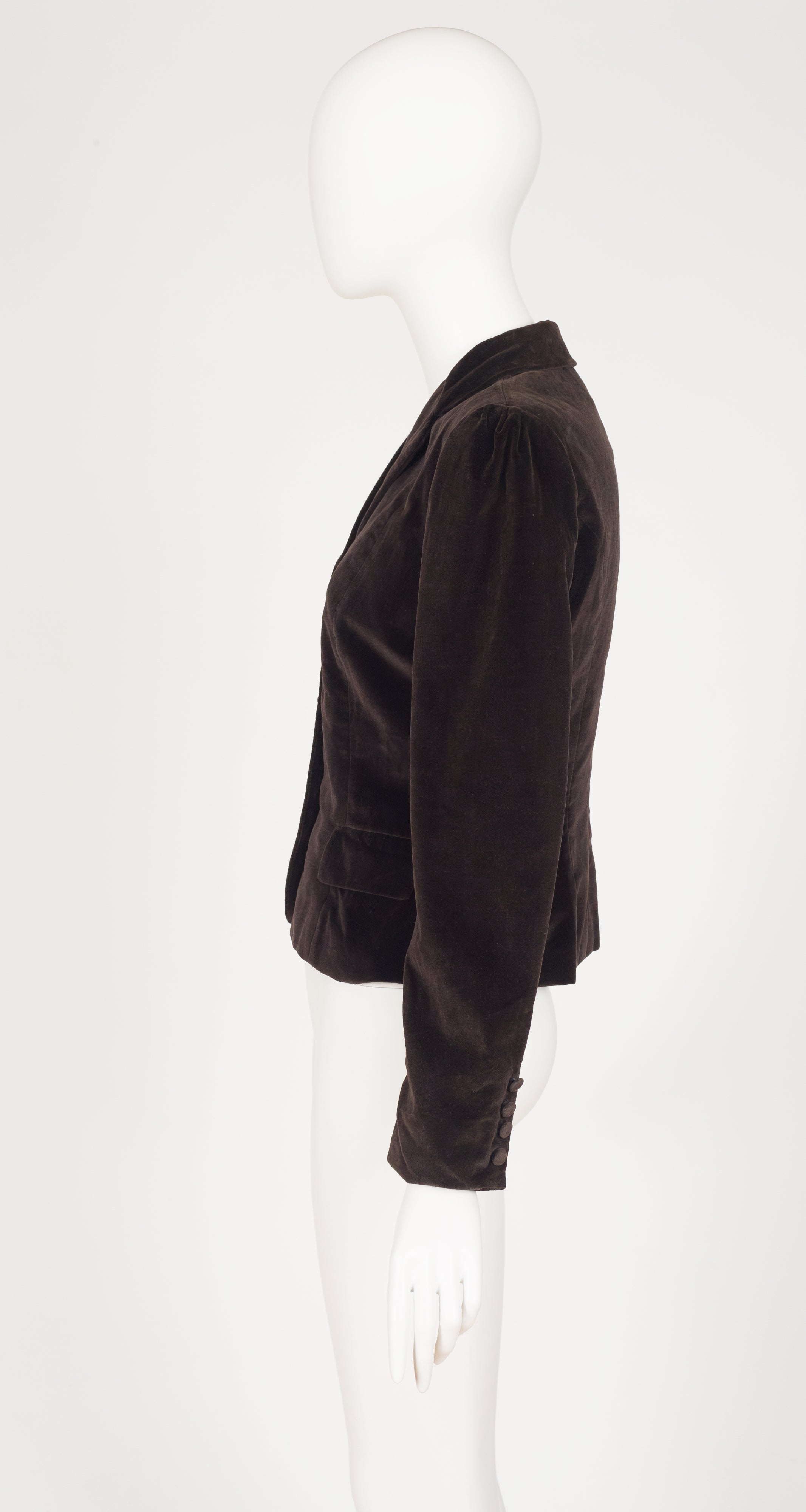 1984 F/W Brown Cotton Velvet Equestrian Jacket