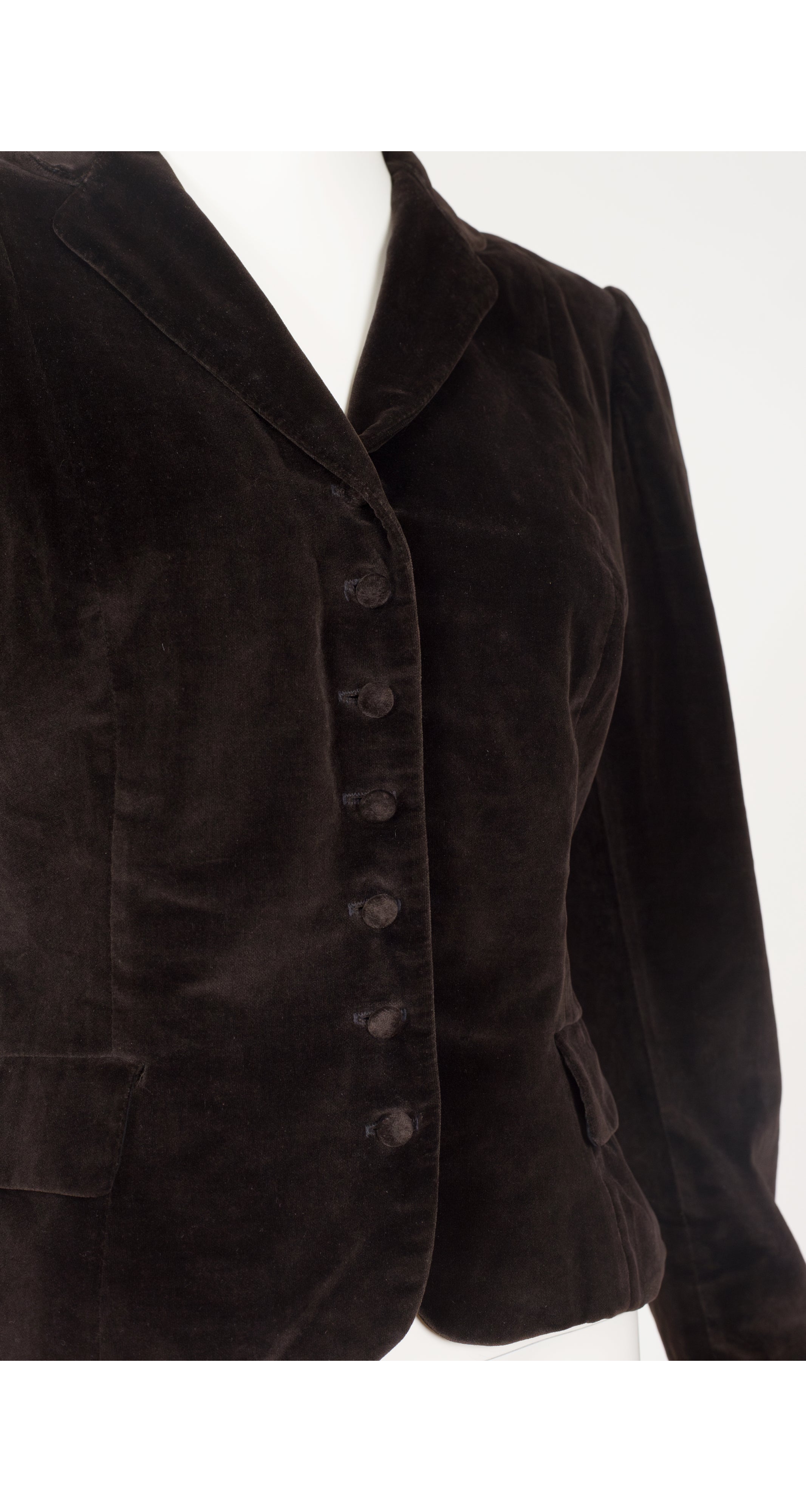 1984 F/W Brown Cotton Velvet Equestrian Jacket