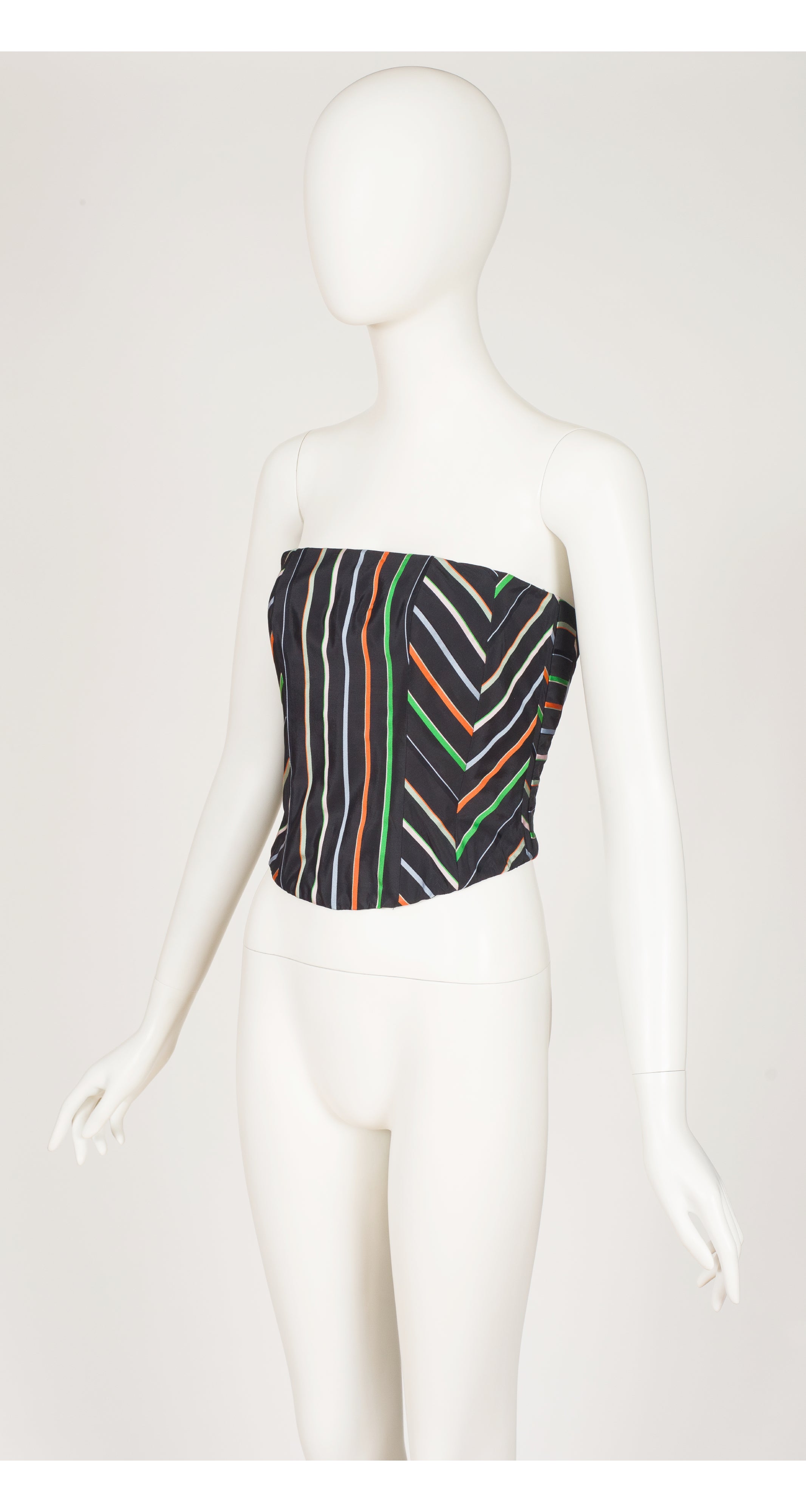 2000 S/S Mix Print Silk Taffeta Evening Gown Set