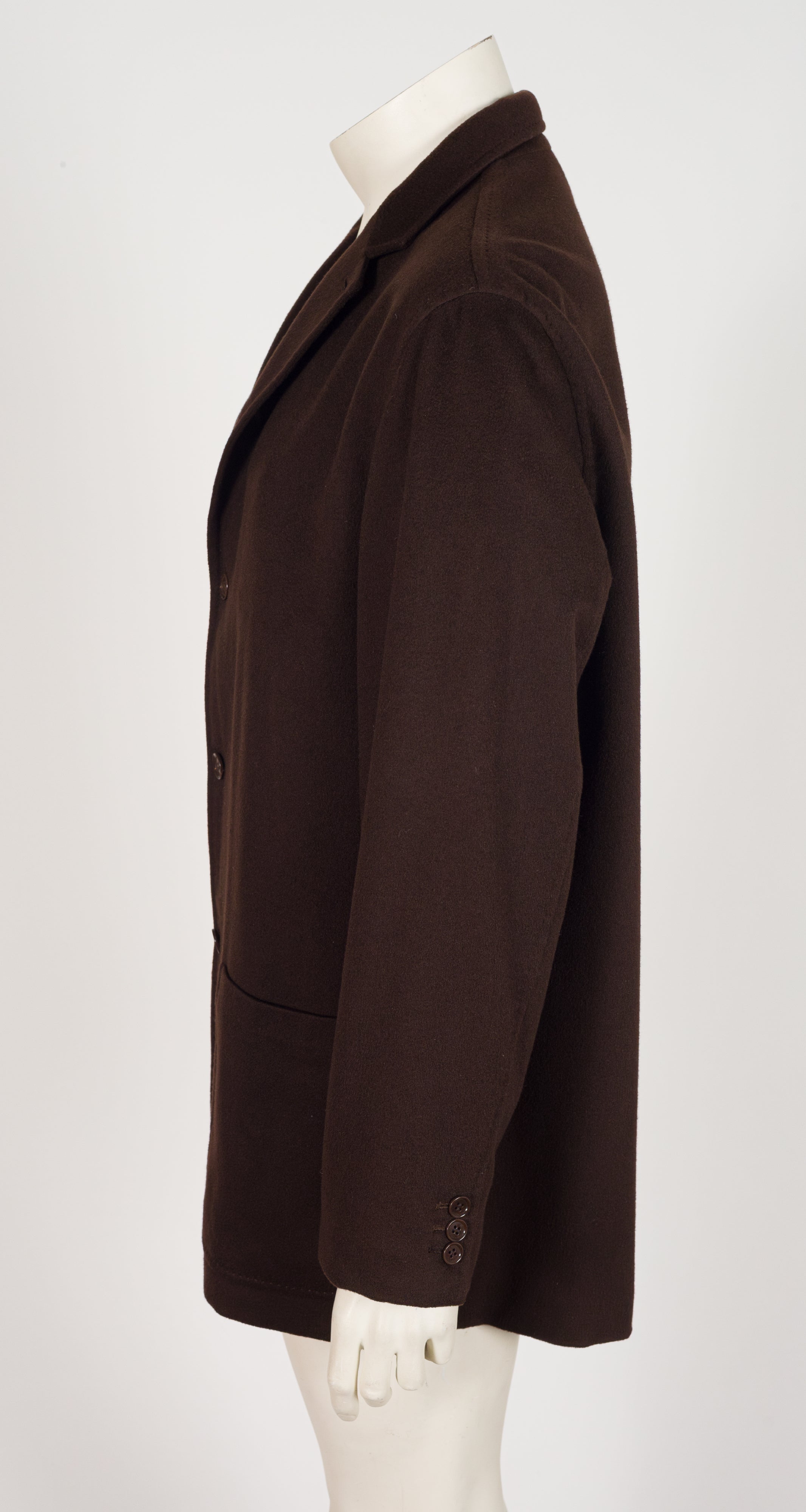 Men's Spagna Brown Double-Face Cashmere Light Jacket