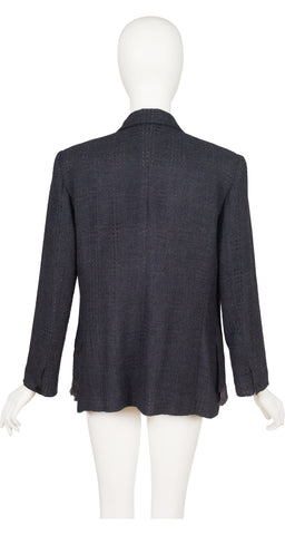 1999 A/W Charcoal Gray Woven Wool Blazer