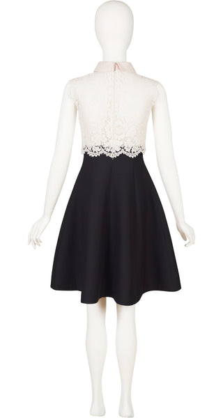 Valentino 2016 Scalloped Floral Lace Collared A-Line Dress – Featherstone  Vintage