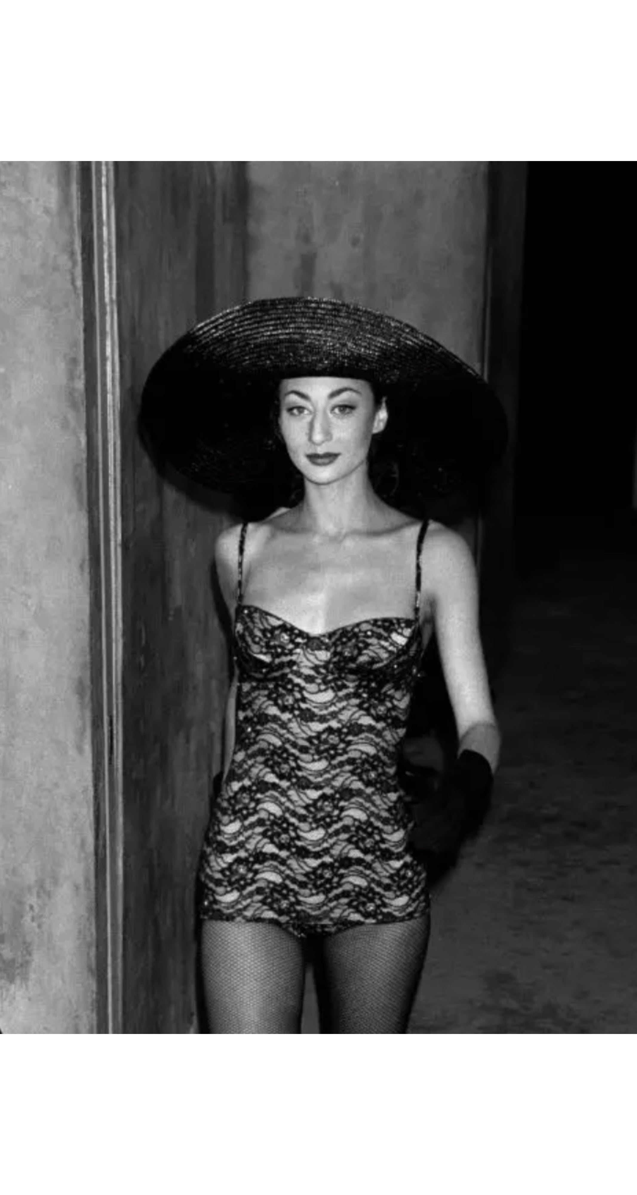 2000s Reissue Lace Nude Illusion One-Piece Swimsuit