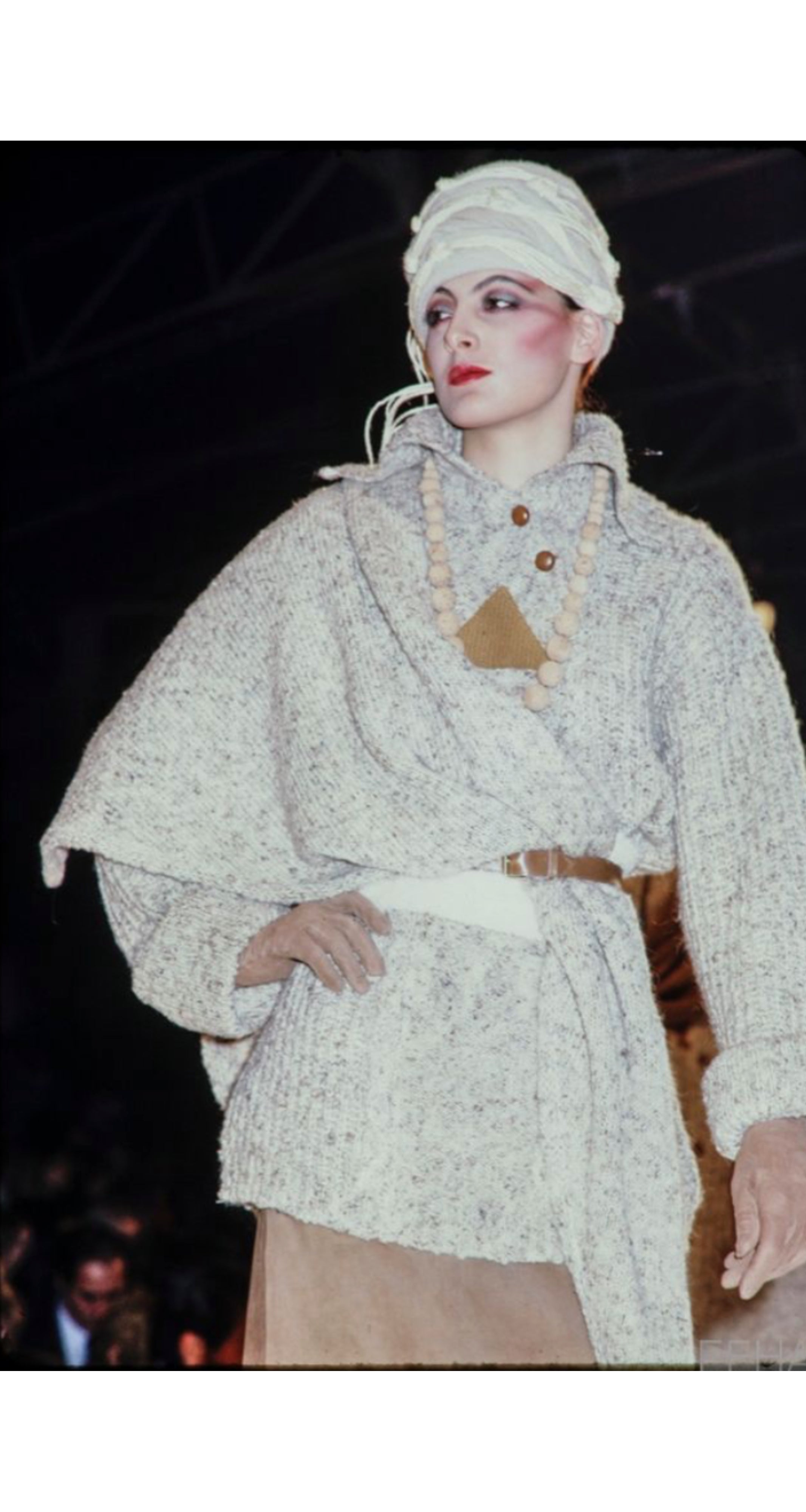 1981-82 F/W Dark Red Mohair Knit Sweater Dress