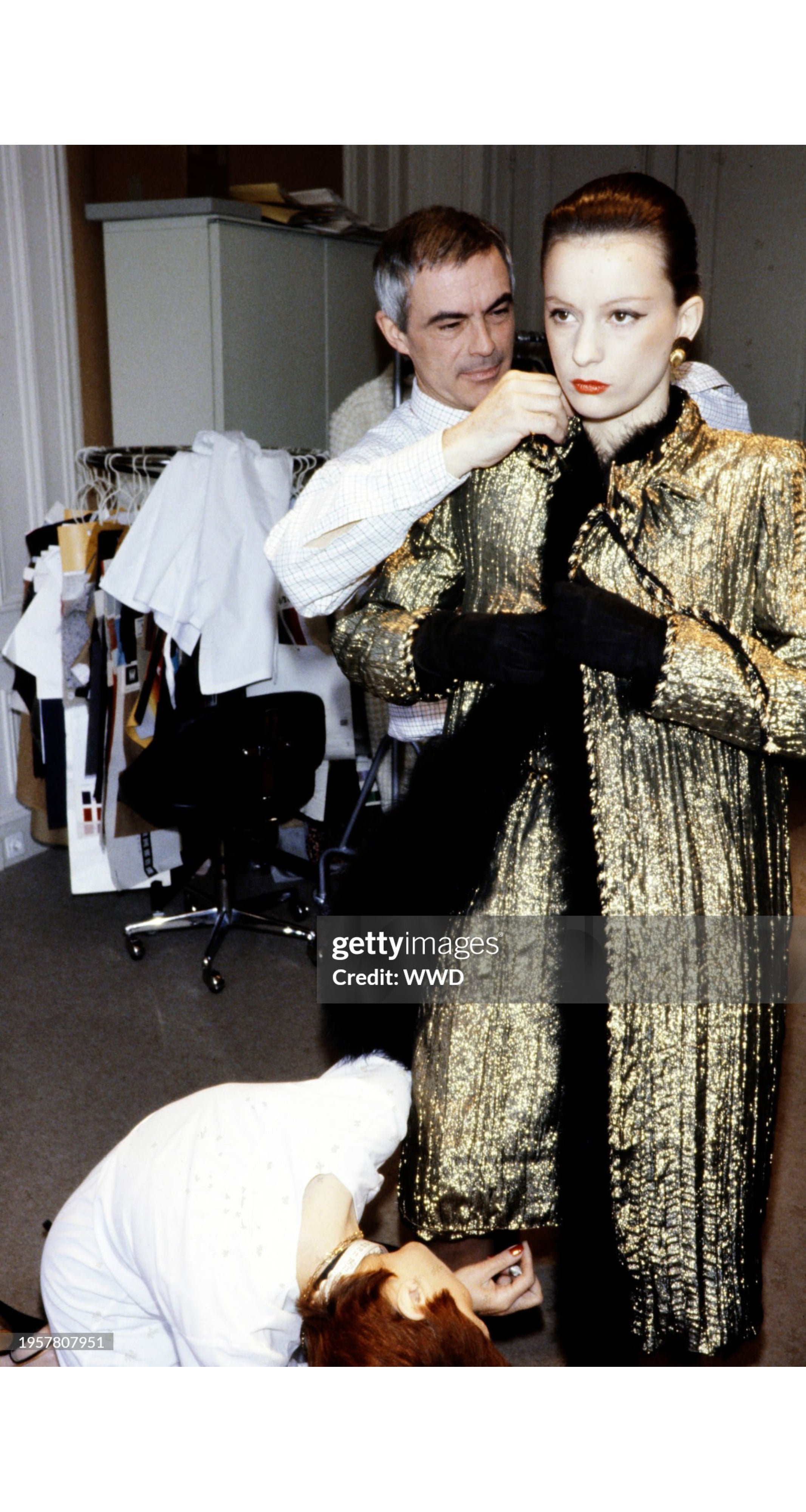 1979-80 F/W Gold Silk Lamé Braided Trim Jacket