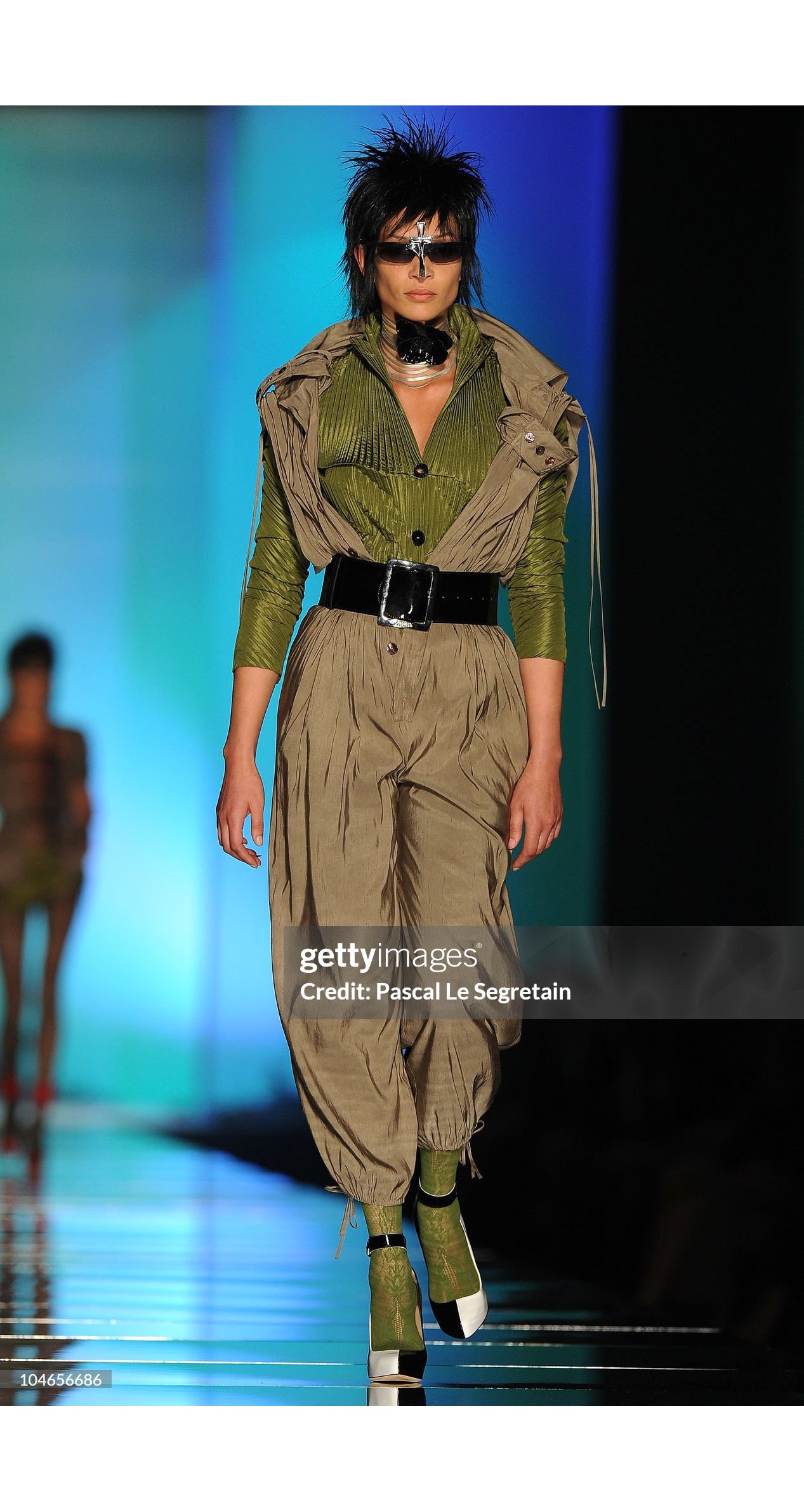2011 S/S Taupe Utility Button-Up Maxi Dress
