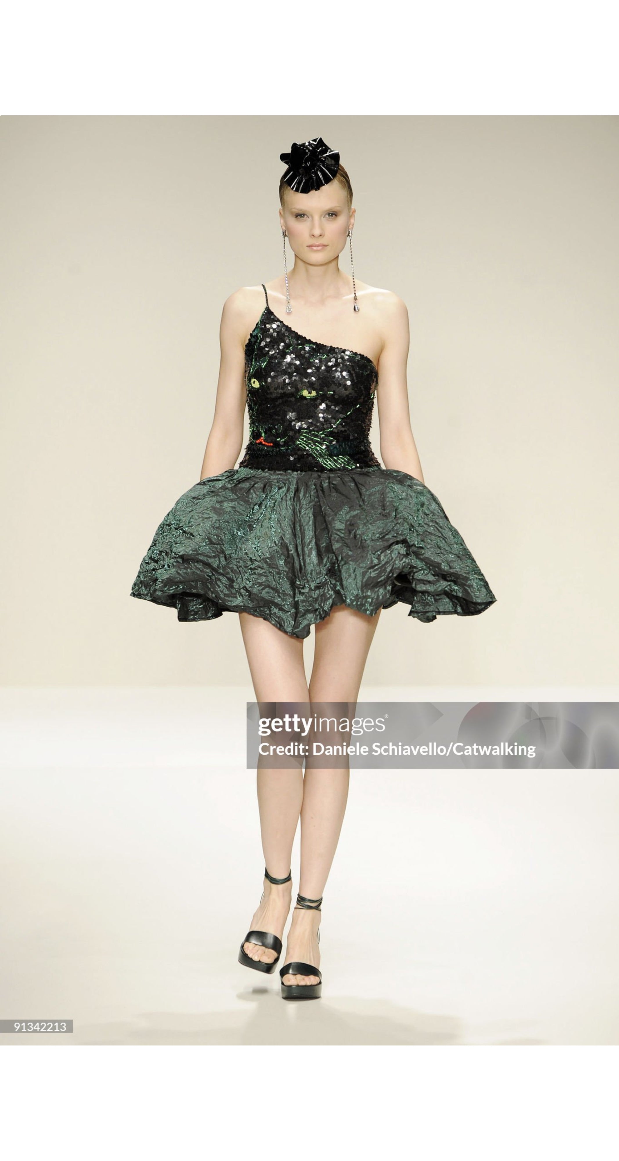 2010 S/S Sequin Panther Viscose Knit Sleeveless Top