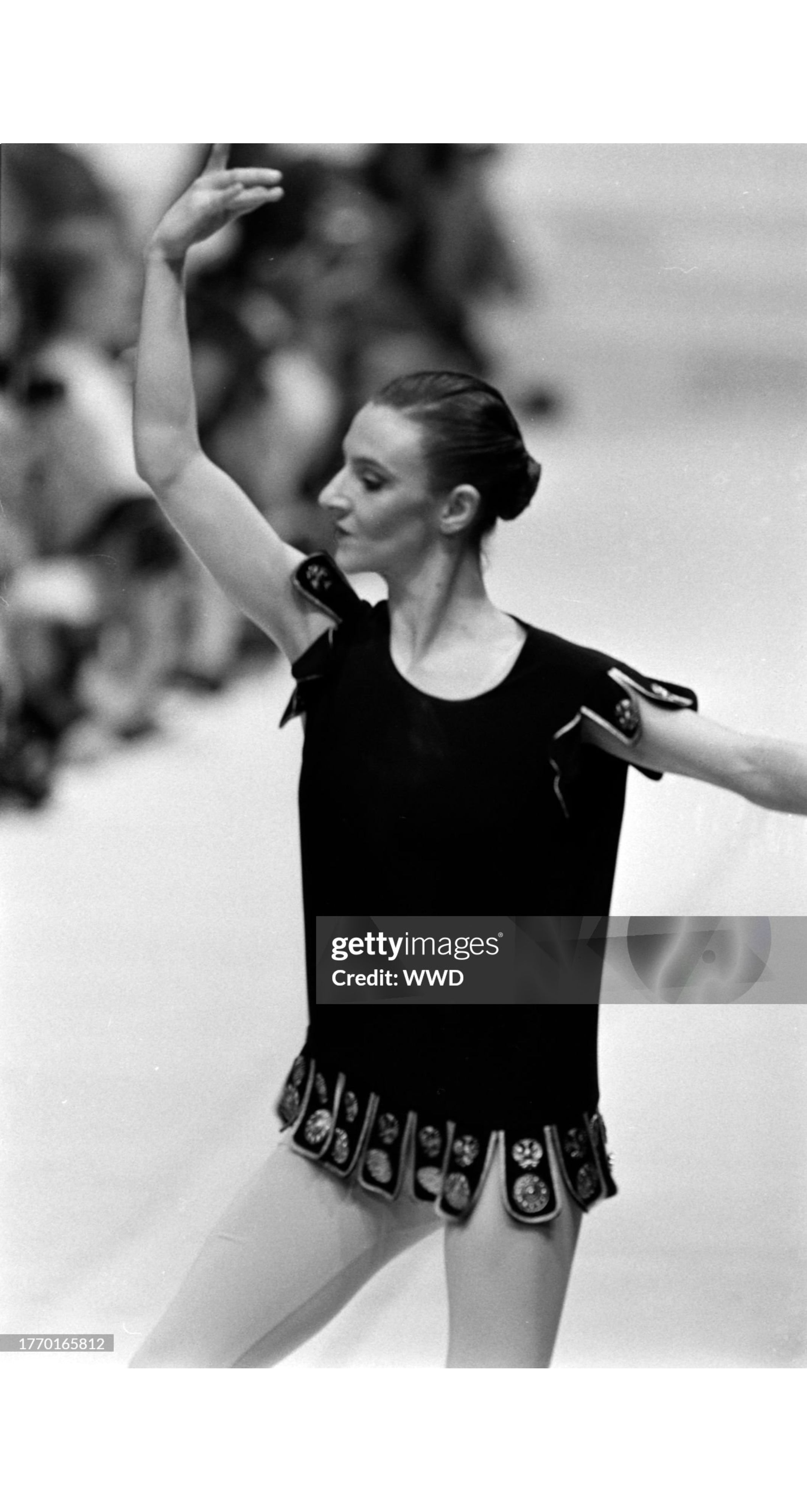 1990-91 F/W Roman Centurion Black Bustier Evening Gown