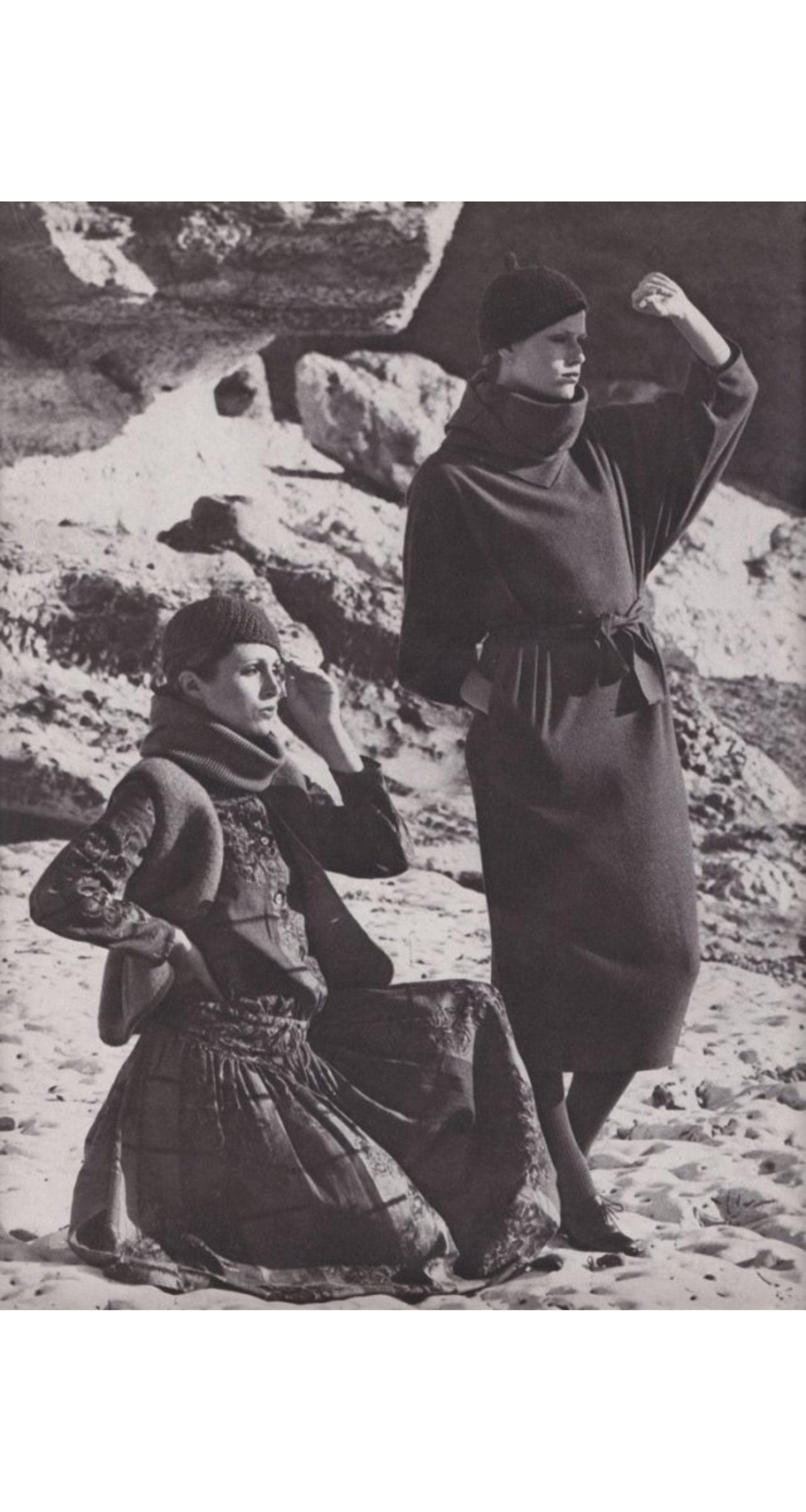 1976-77 A/W Pink & Red Floral Cotton Blouson Dress