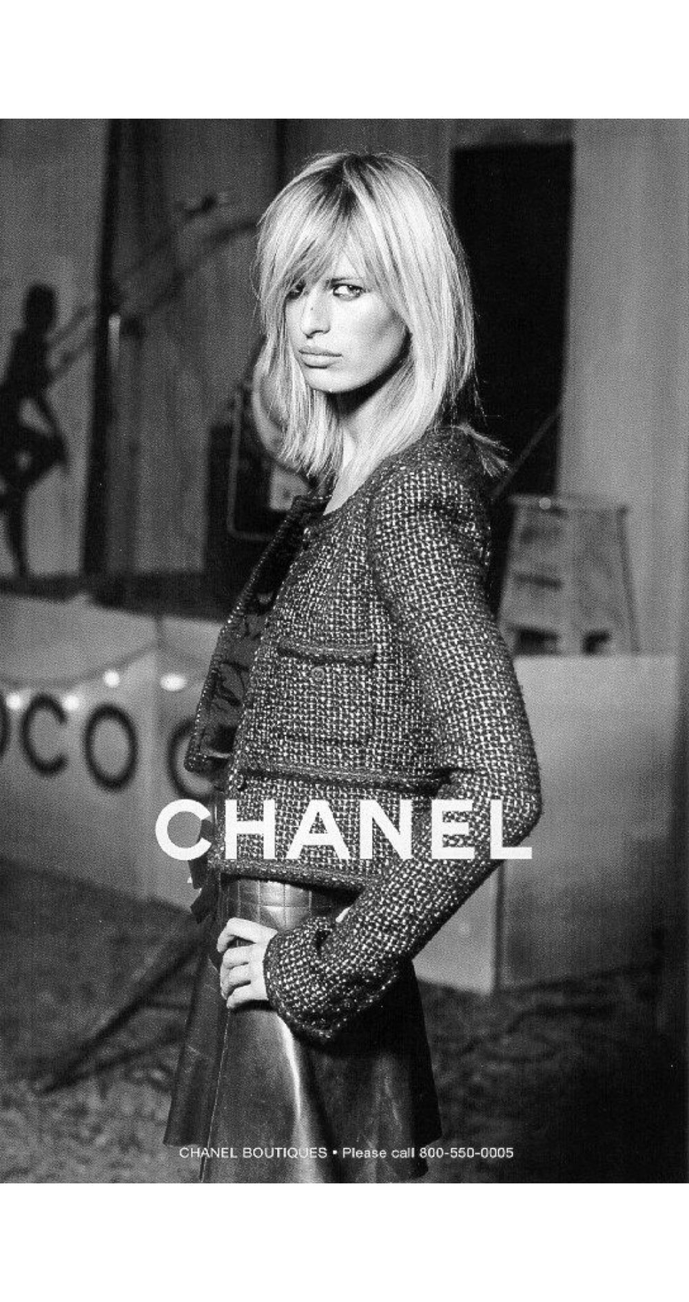 2002-03 F/W Ad Campaign Metallic Wool Tweed Jacket