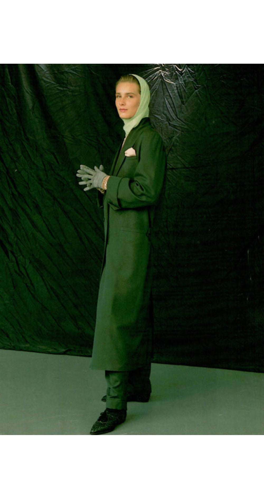 1984-85 F/W Alpaca & Wool Shawl Collar Coat