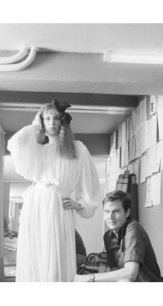 c.1977 Documented Cream Silk Chiffon Accordion Pleat Blouse