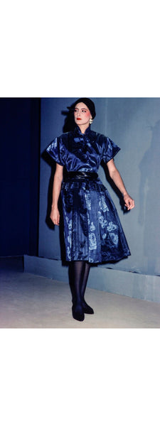 kenzo silk dress Kenzo Silk Babydoll Pleated Dress