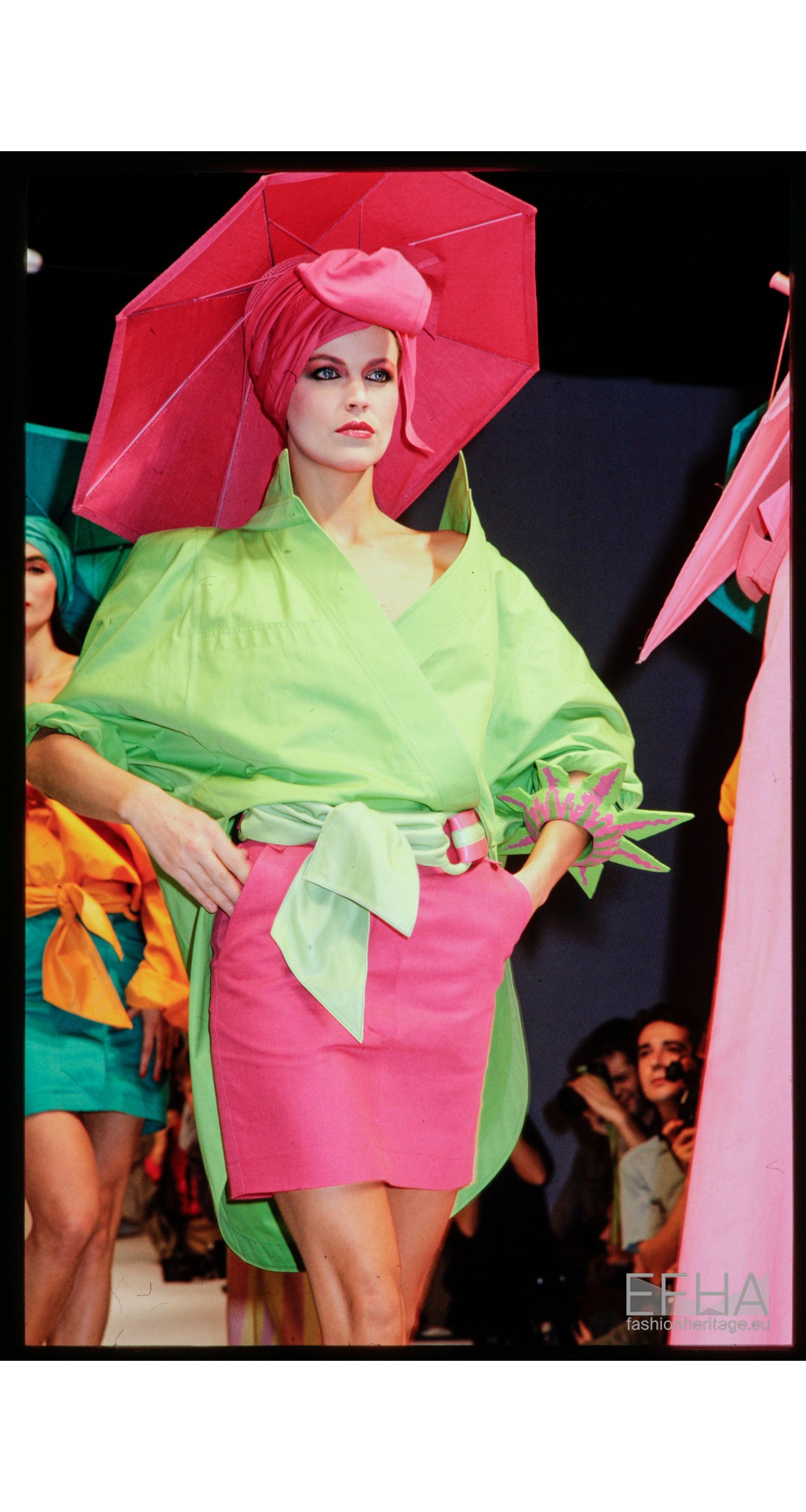 1985 S/S Yellow Cotton Collared Light Jacket