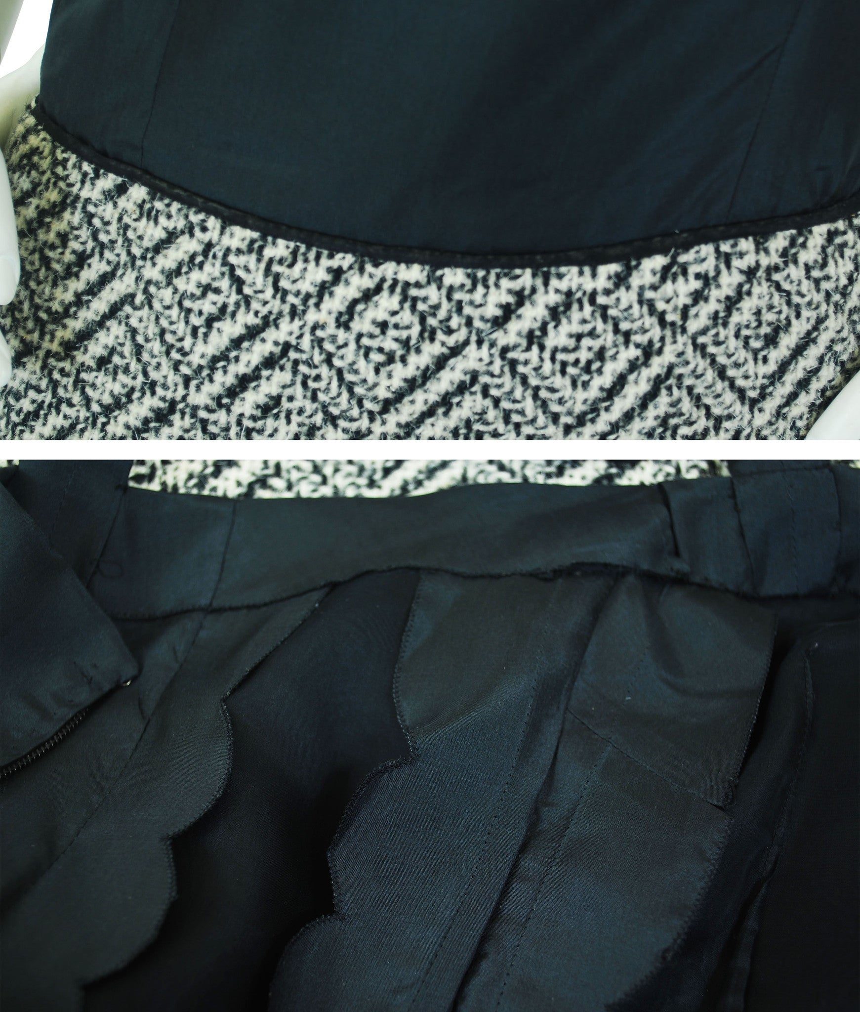 Demi Couture 1960's Fur Collar Wool Dress Suit