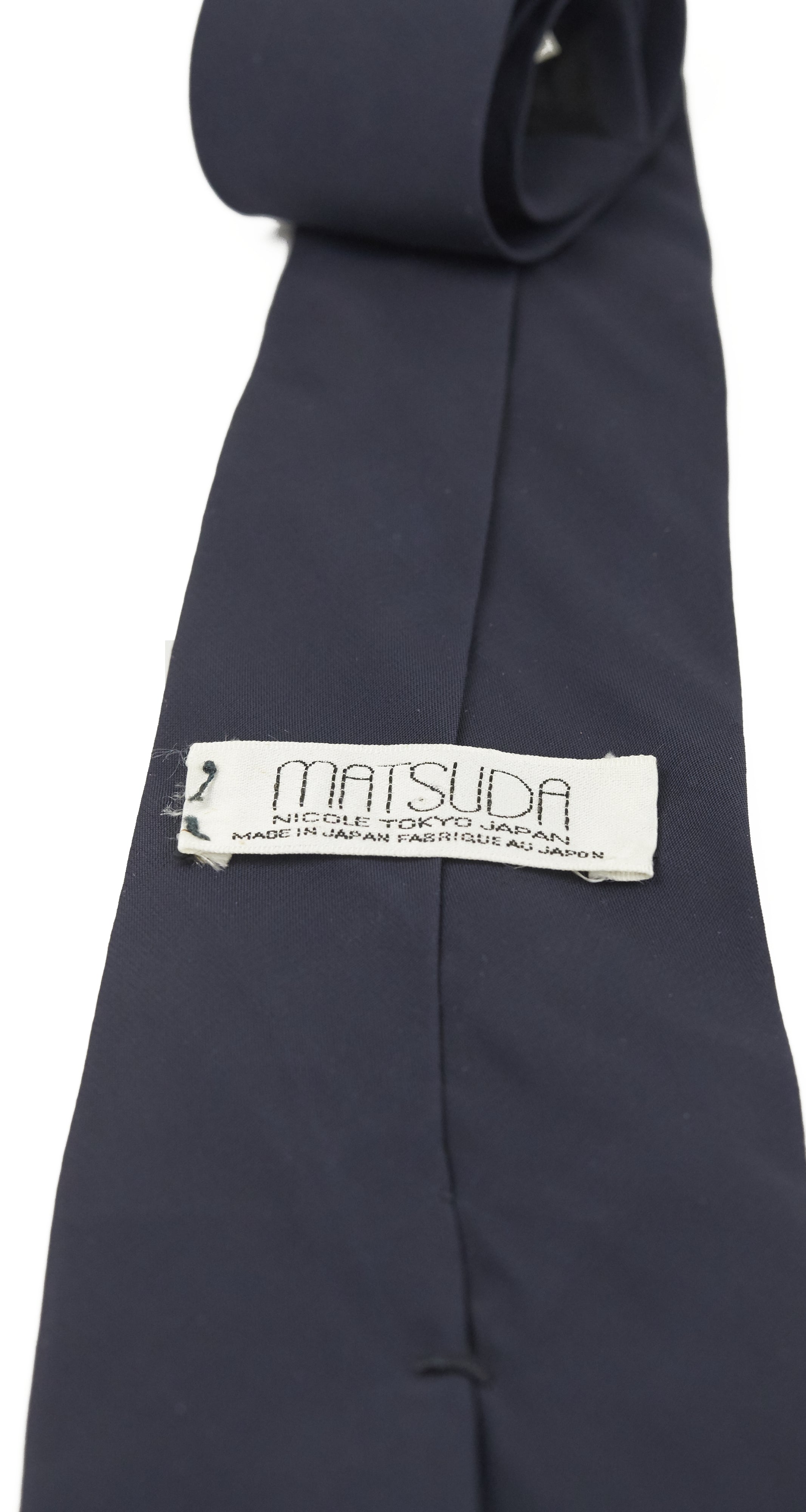 1980s Embroidered Applique Script Men's Tie